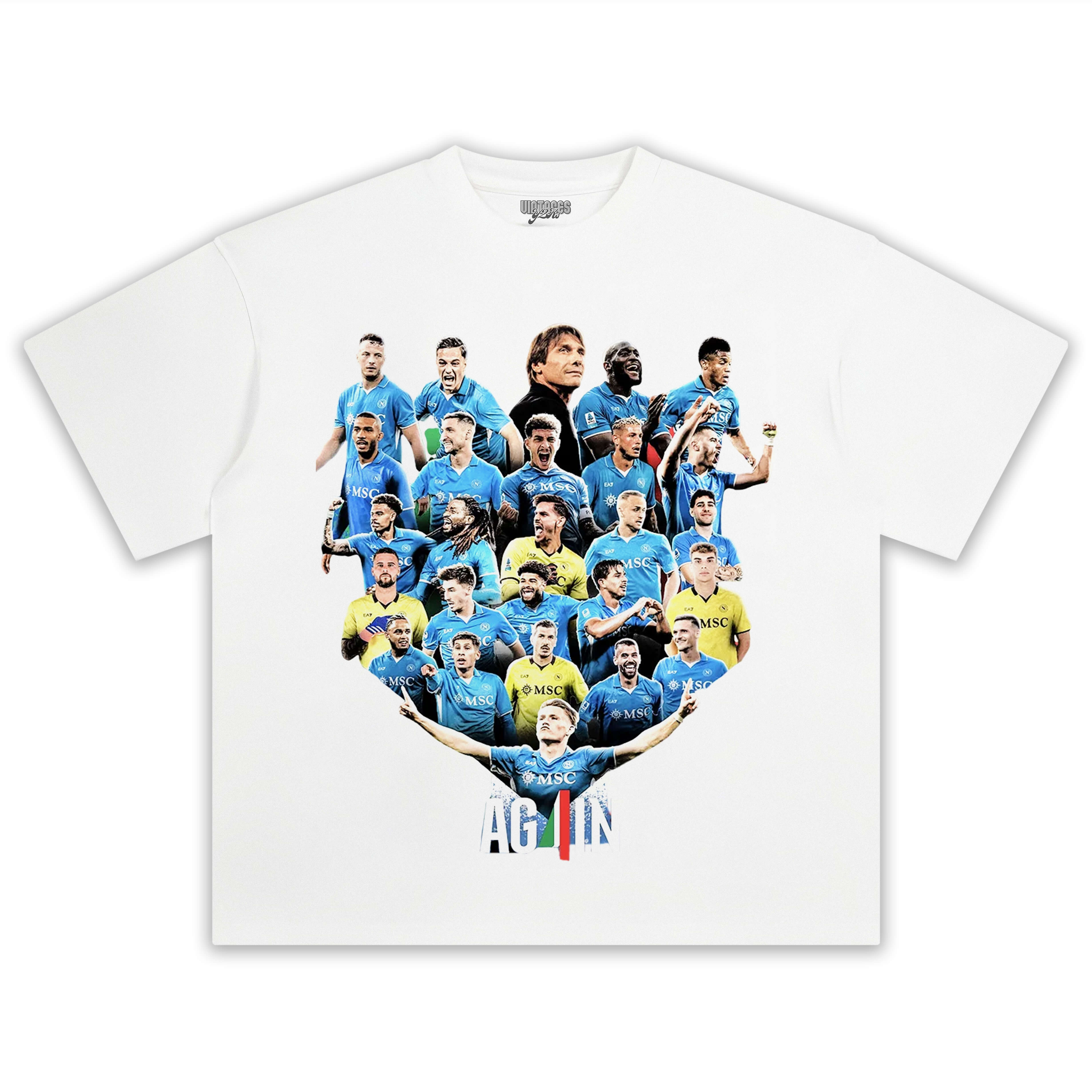 NAPOLI WIN 4TH SERIE A TITLE TEE V3