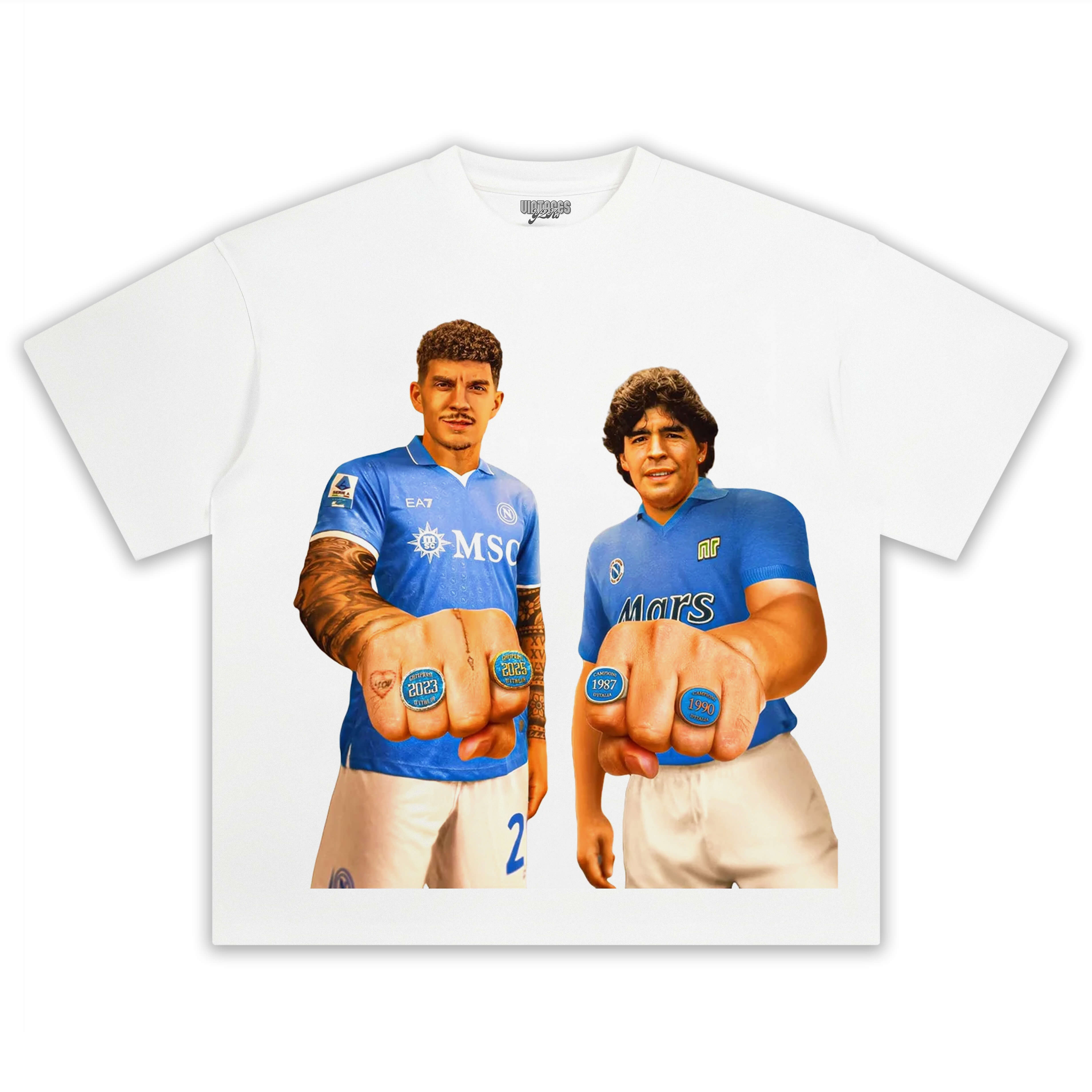 NAPOLI WIN 4TH SERIE A TITLE TEE V5