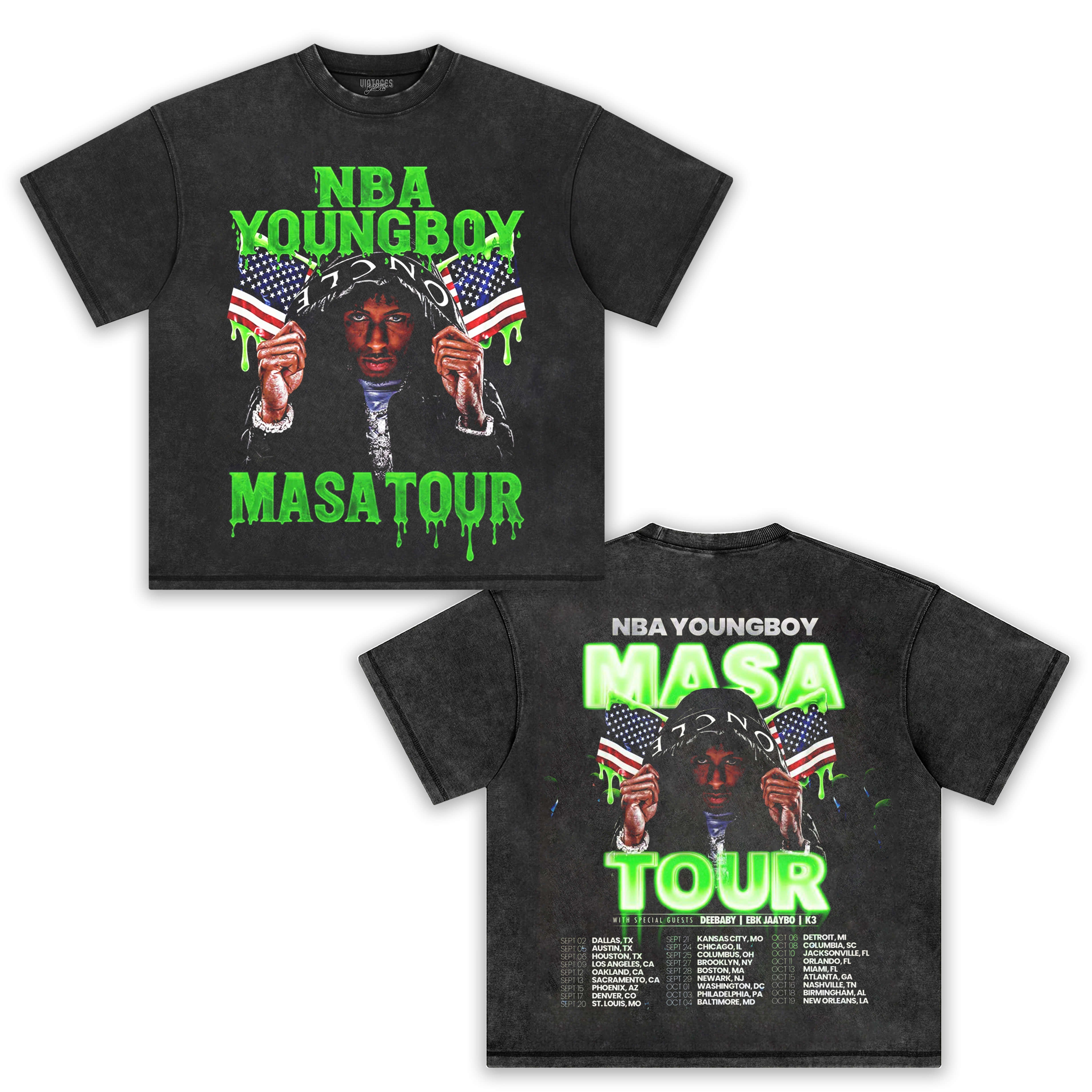 NBA YOUNGBOY MASA TOUR V3 TEE