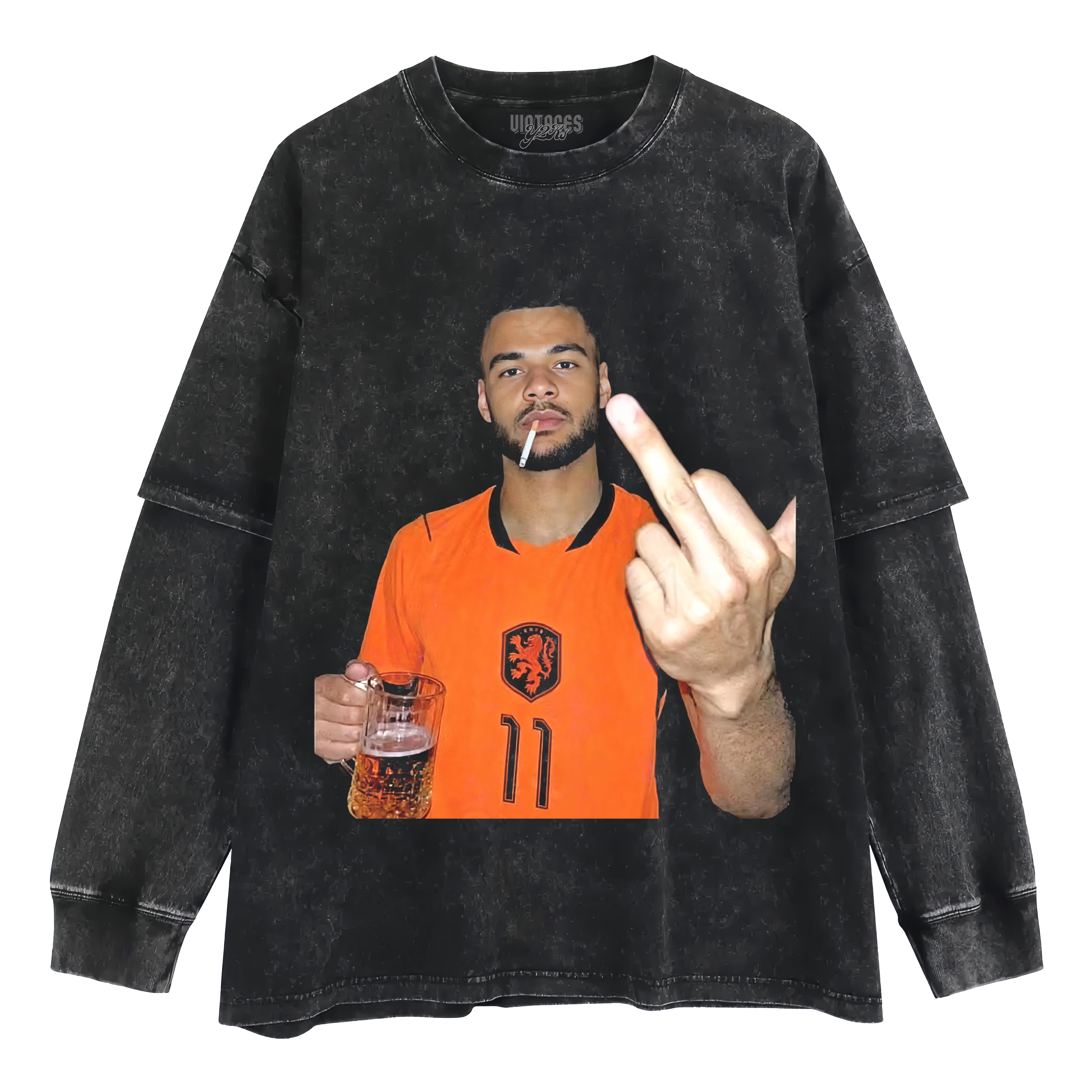 NETHERLANDS FOOTBALL STYLE V6 UNISEX TOP & TEE & LONG SLEEVE & LAYERED LS & HOODIE