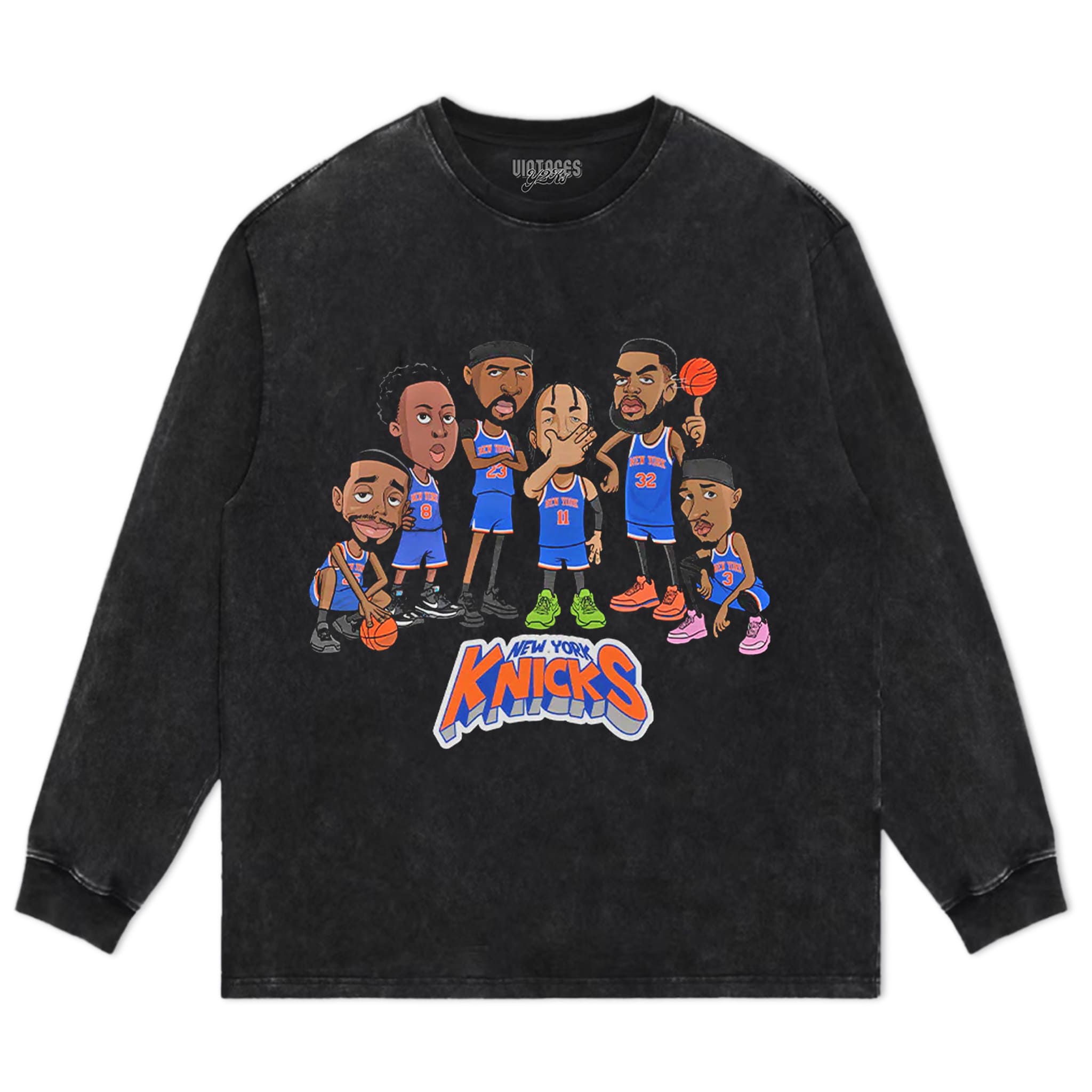 NEW YORK 2026 CHAMPION CARTOON TANK TOP & TEE & LONG SLEEVE & LAYERED LS & HOODIE