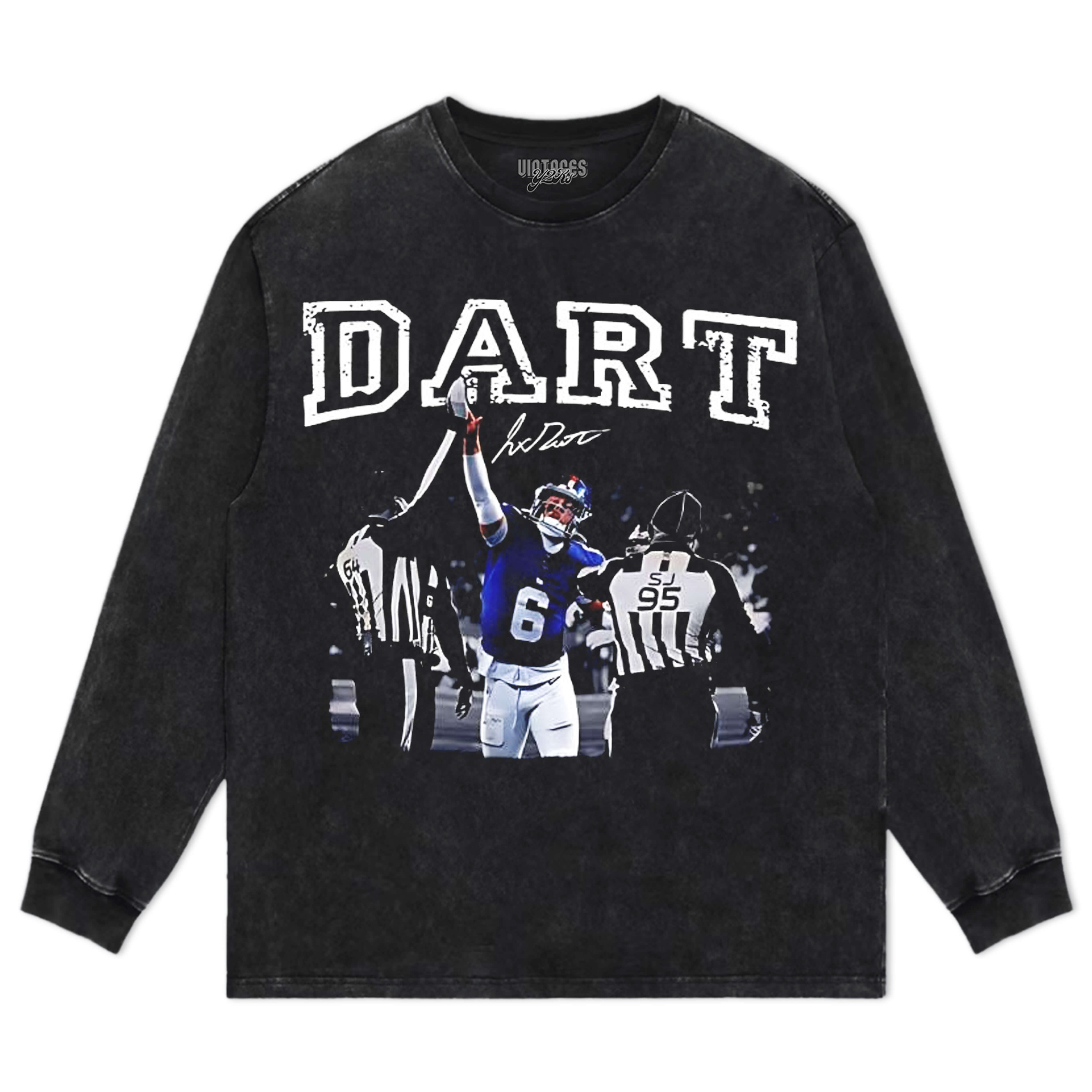 NEW YORK GIANTS JAXSON DART 06 THE FANTASTIC MOMENT TEE & LS & HOODIE