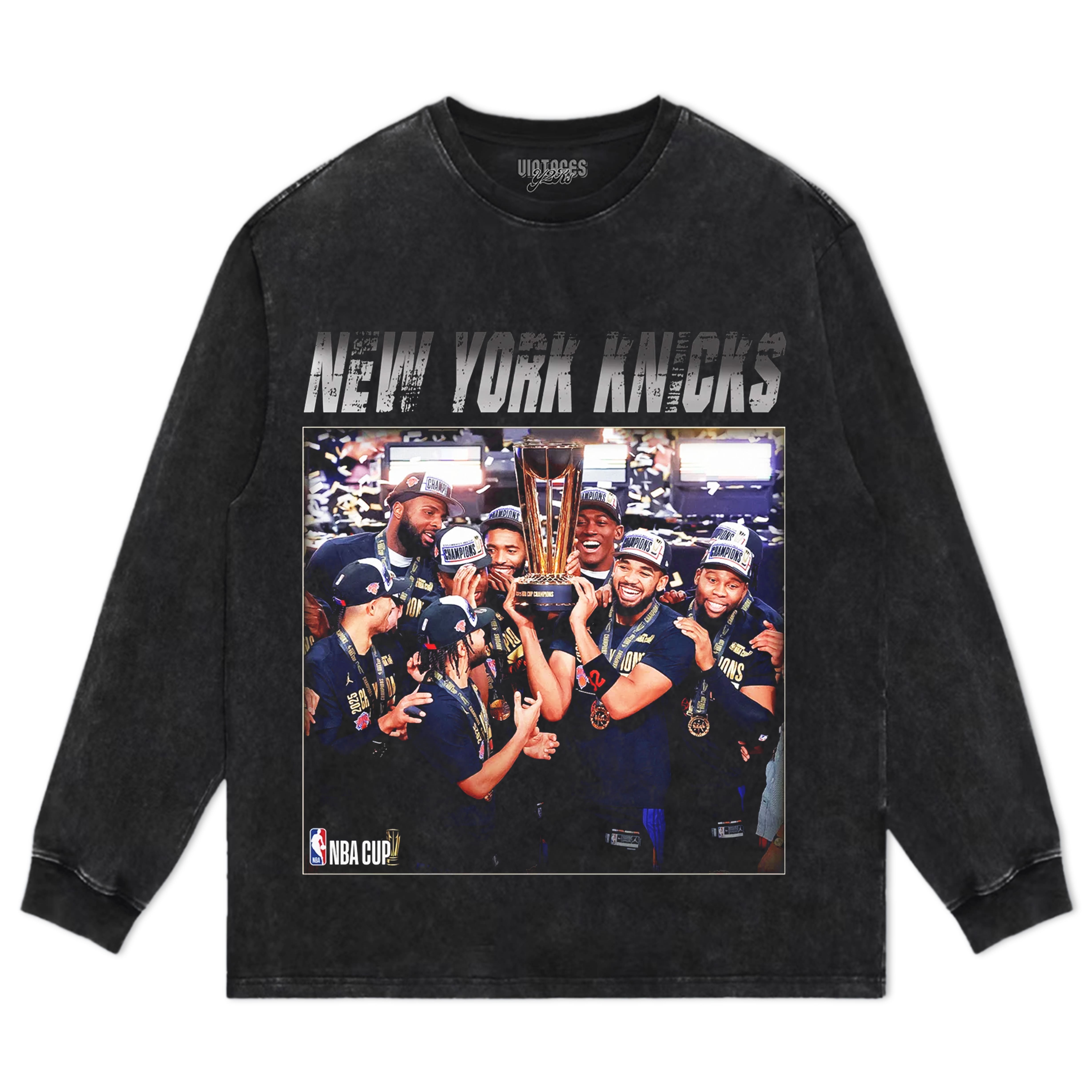 NEW YORK KNICKS NBA CUP CHAMPIONS TEE & LS & HOODIE