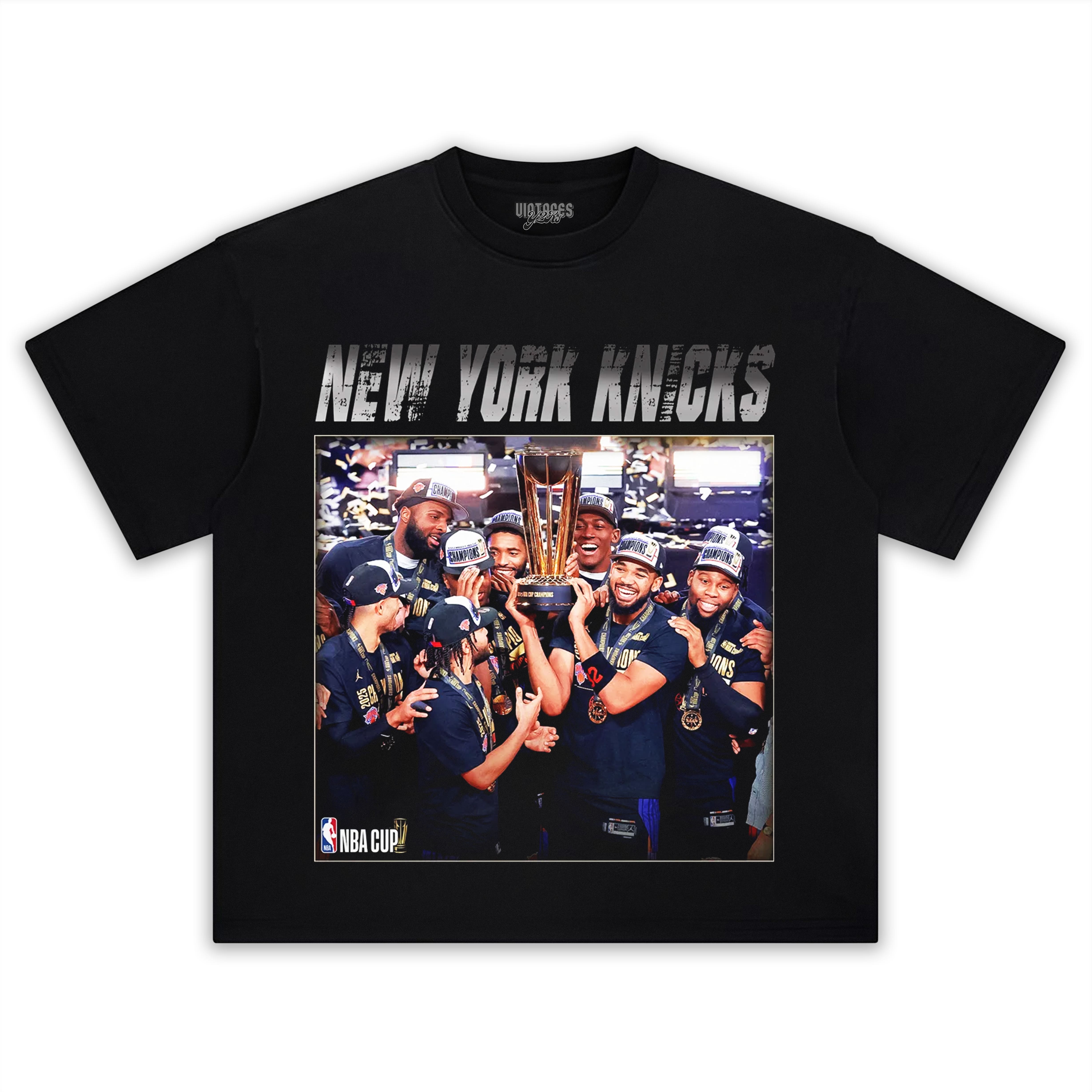 NEW YORK KNICKS NBA CUP CHAMPIONS TEE & LS & HOODIE