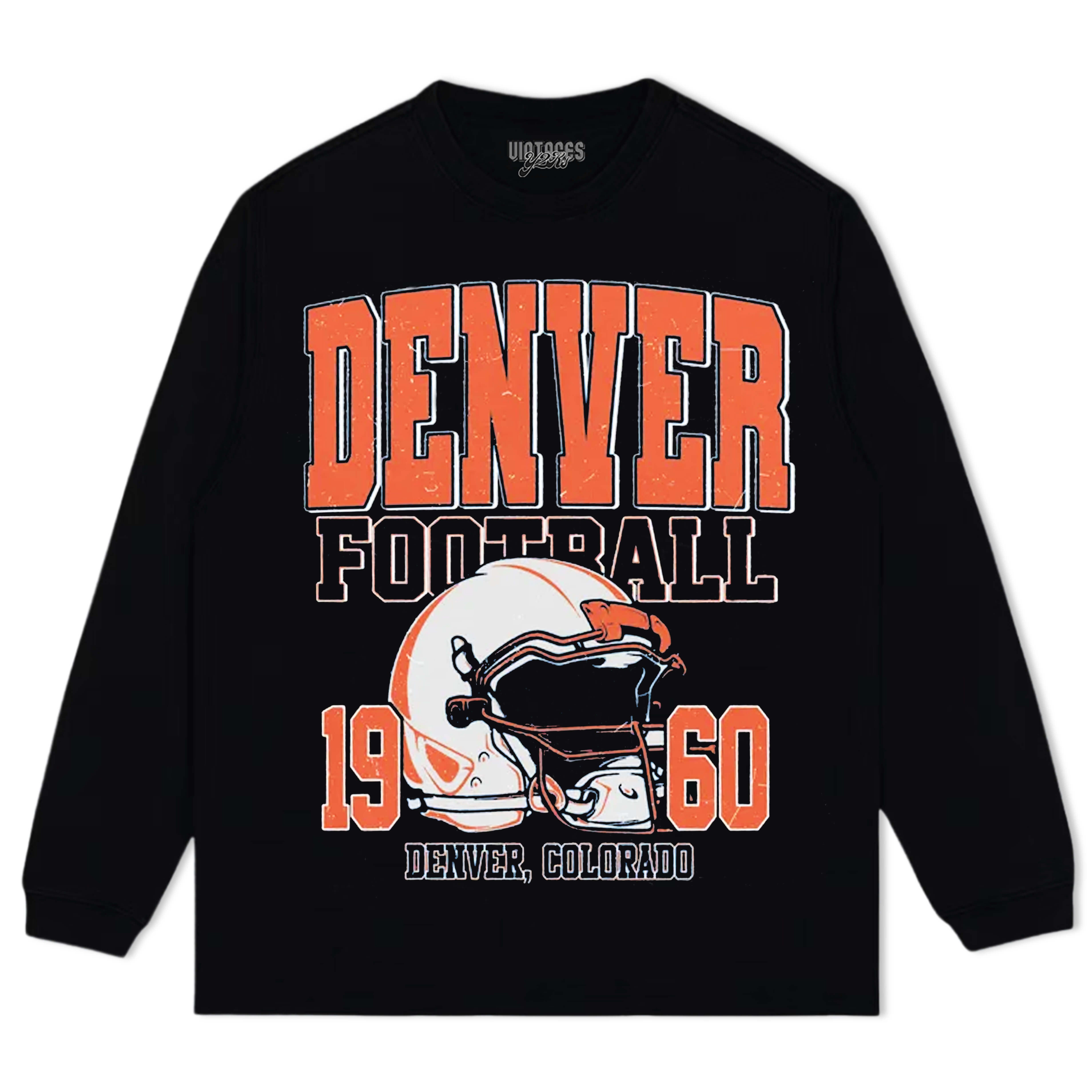 NFL DENVER BRONCOS FOOTBALL TEE & LS & HOODIE