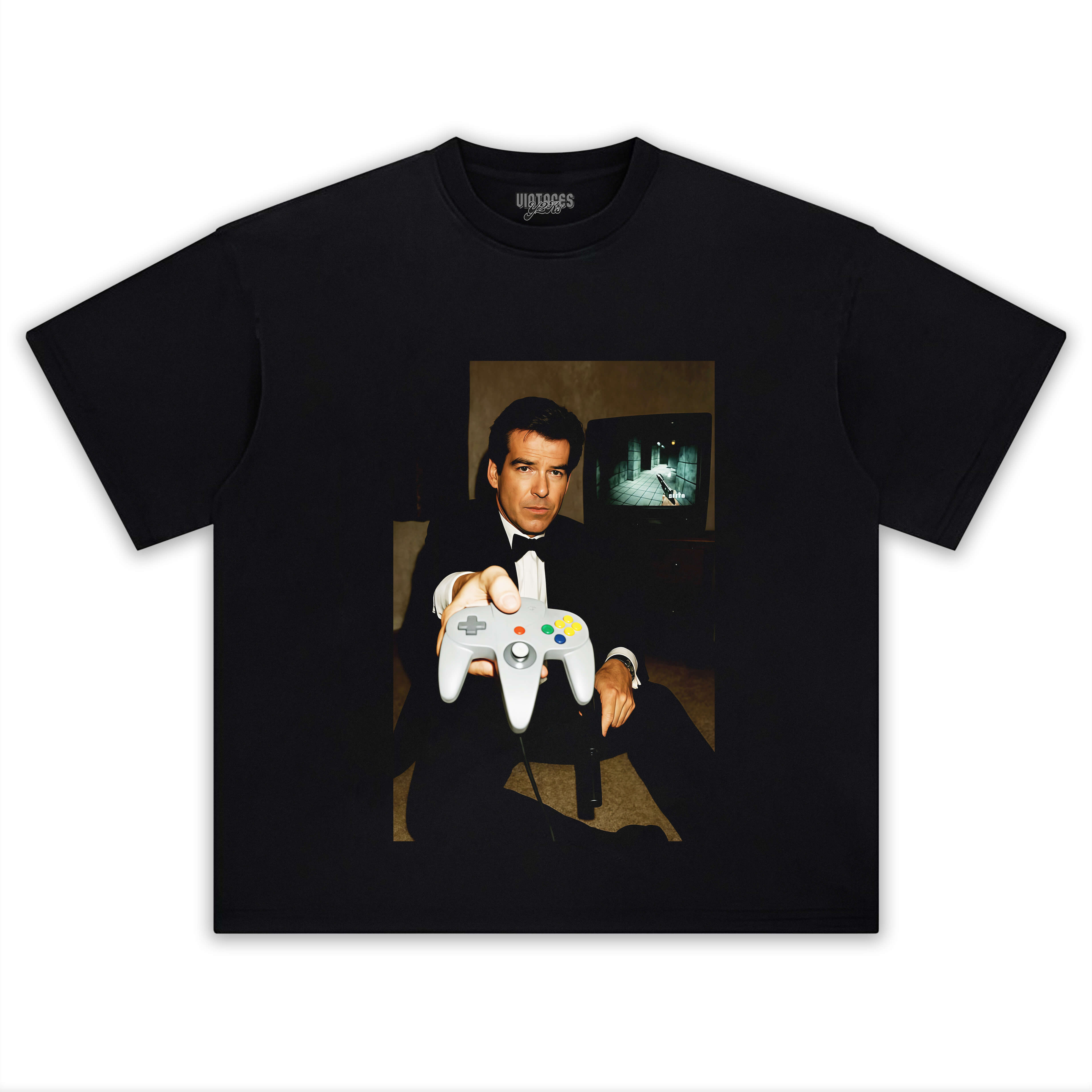 NINTENDO N64 JAMES BOND 'YOUR TURN' FUNNY T-SHIRT