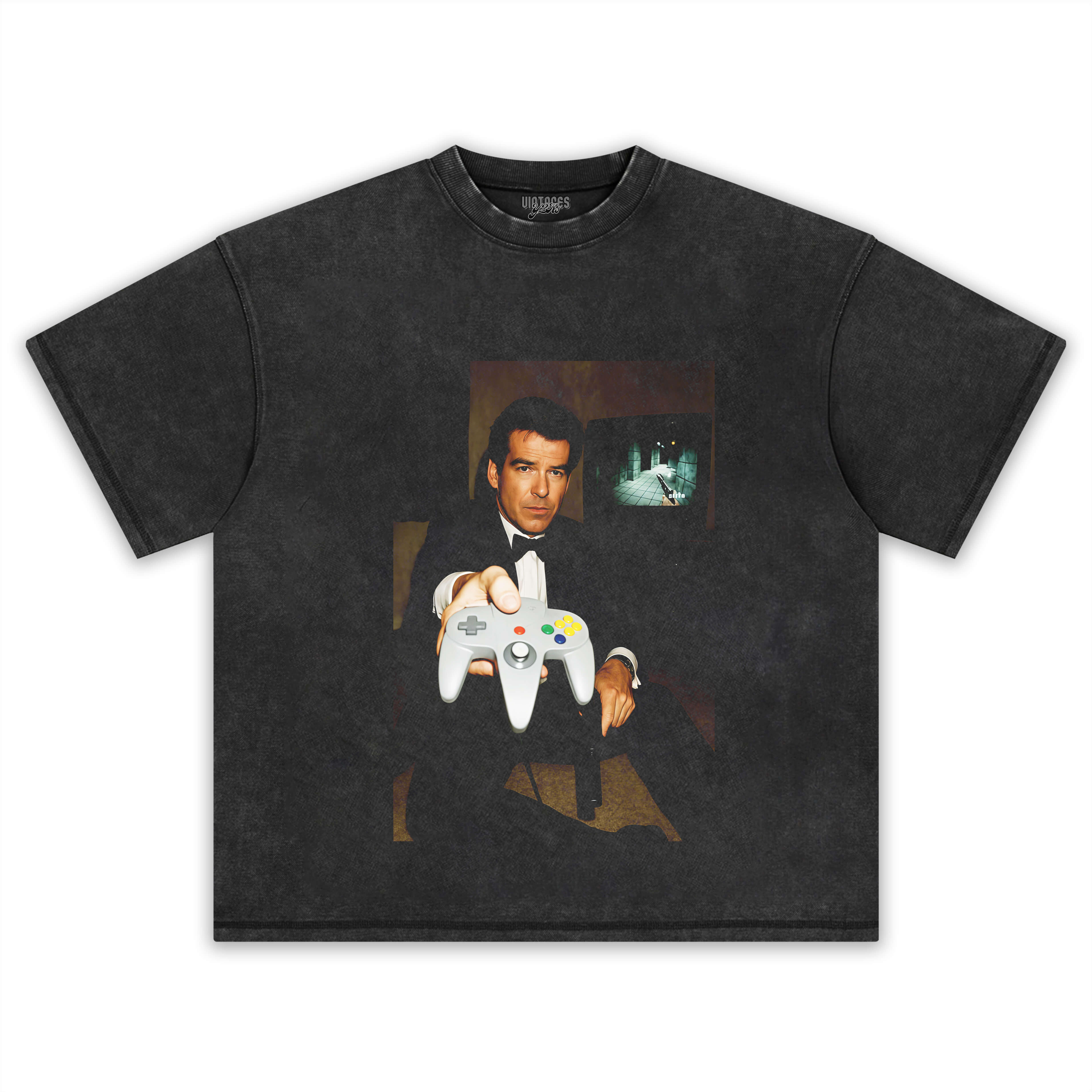 NINTENDO N64 JAMES BOND 'YOUR TURN' FUNNY T-SHIRT