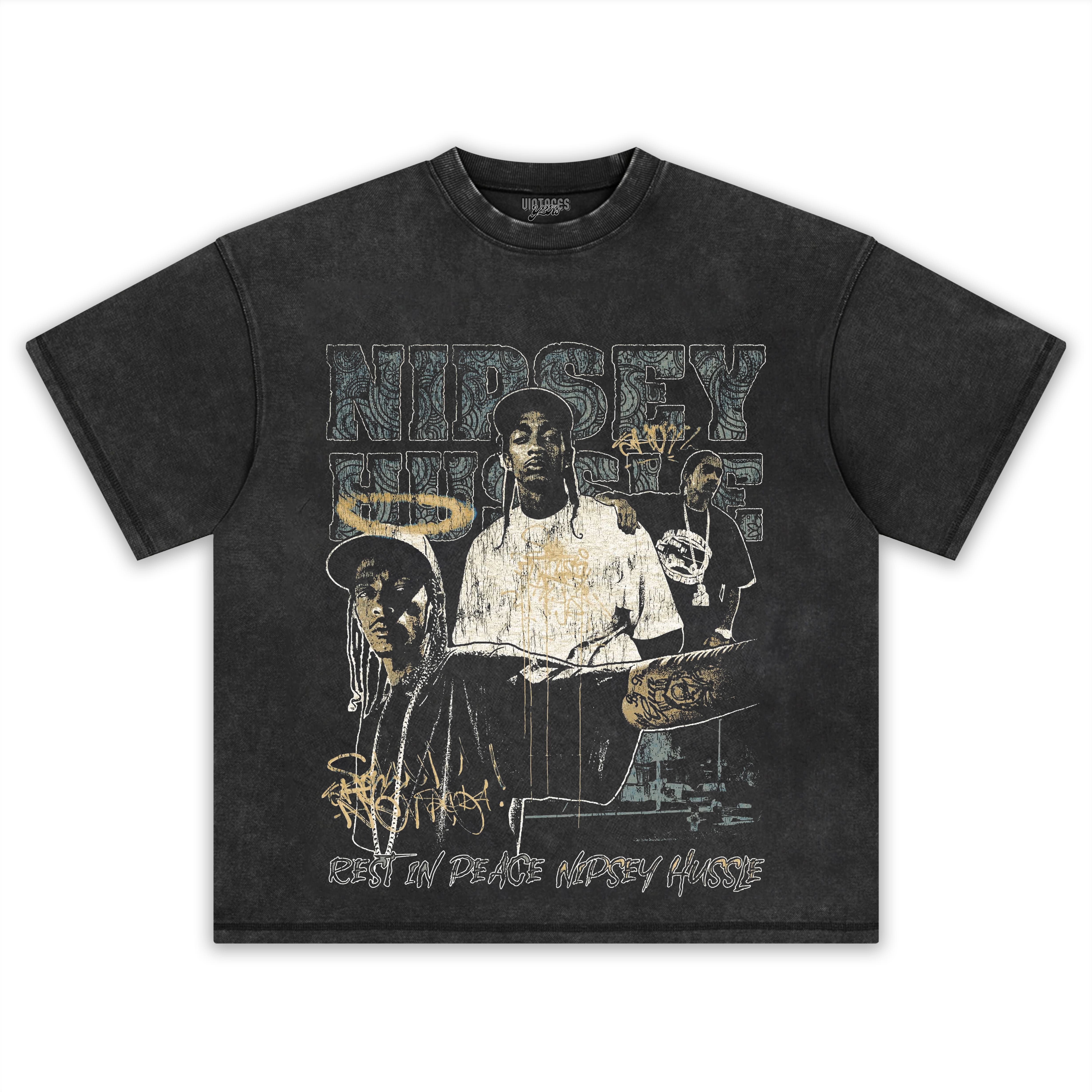 NIPSEY HUSSLE-VINTAGE STYLE TEE & LS & HOODIE