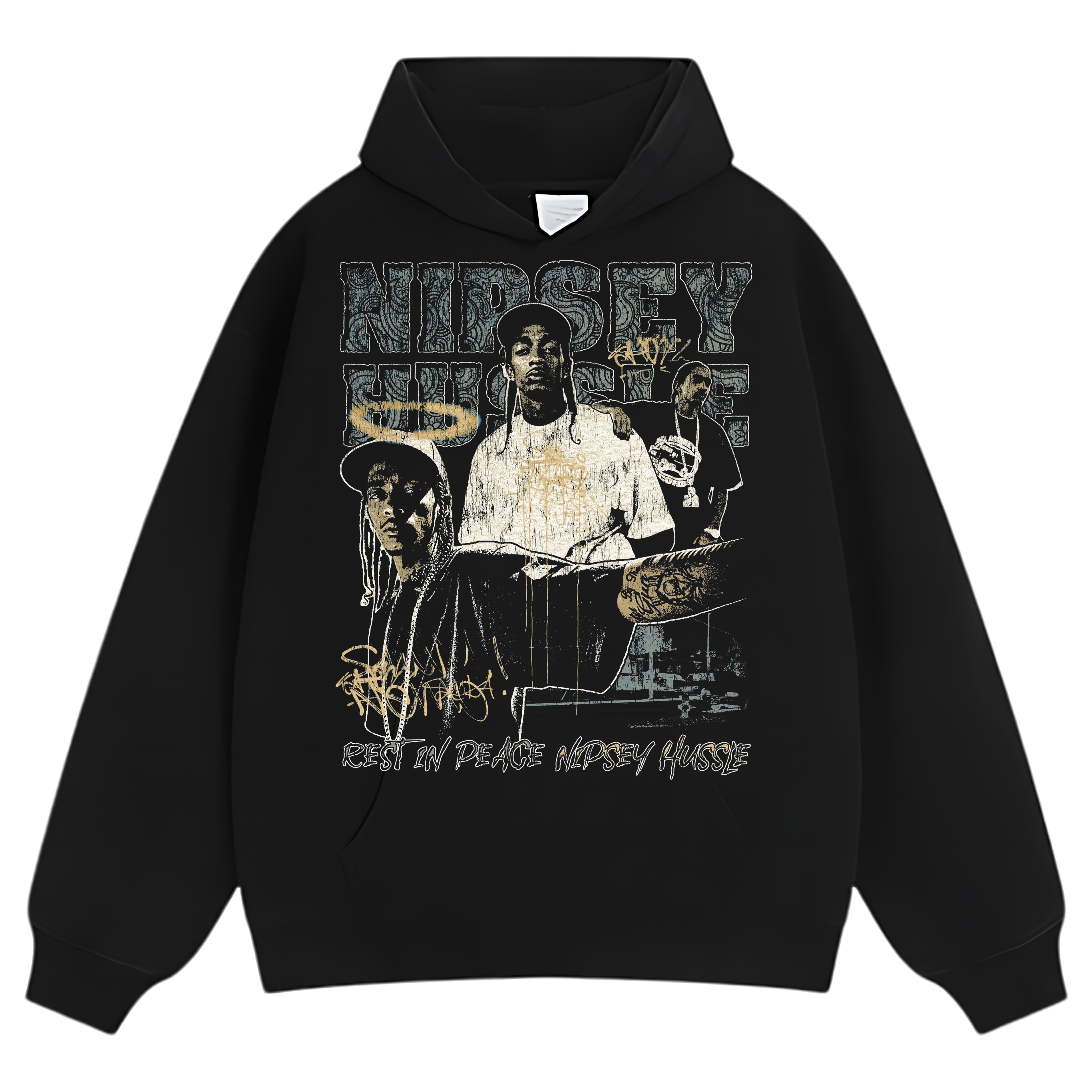 NIPSEY HUSSLE-VINTAGE STYLE TEE & LS & HOODIE