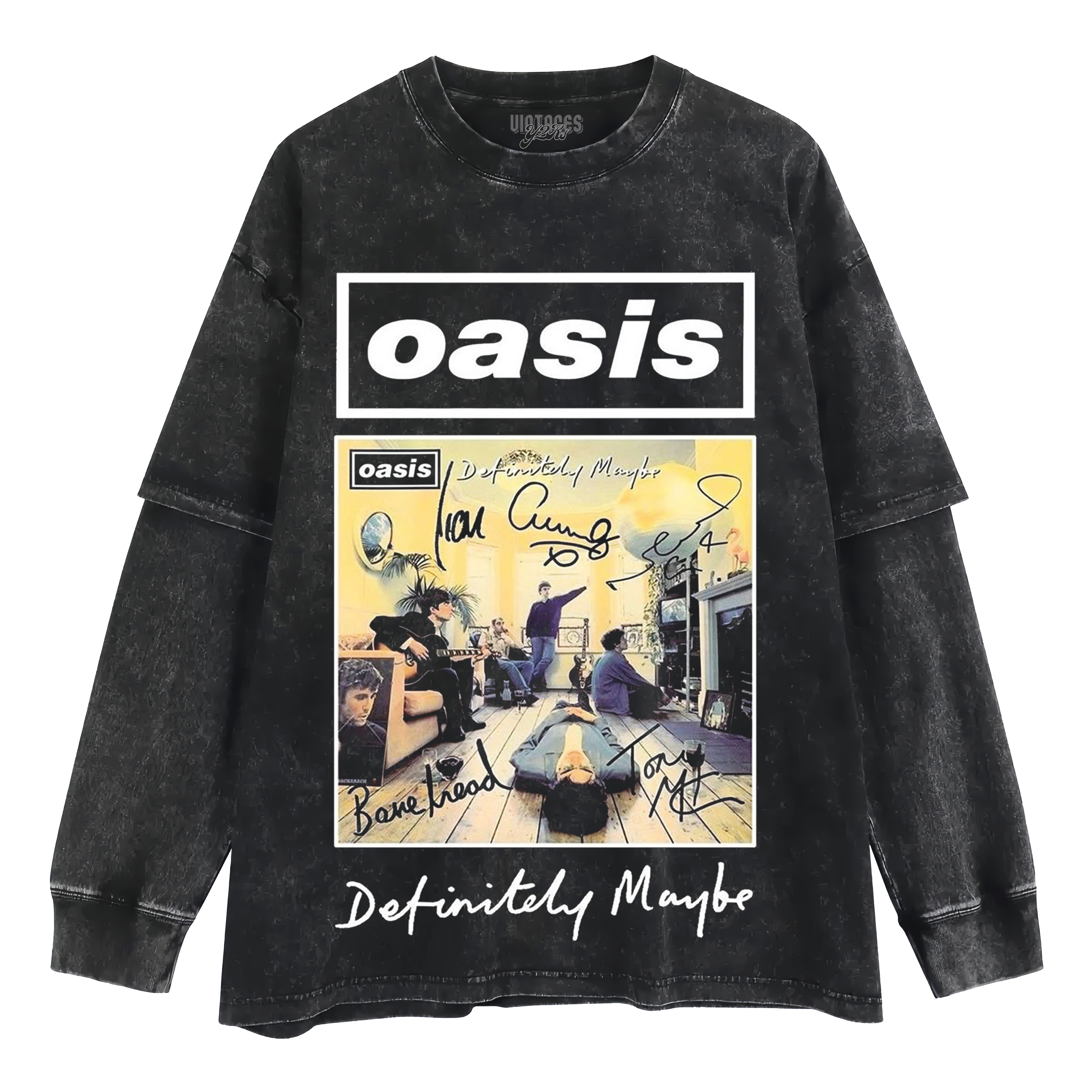 OASIS-DEFINITELY MAYBE LAYERED LONG SLEEVE