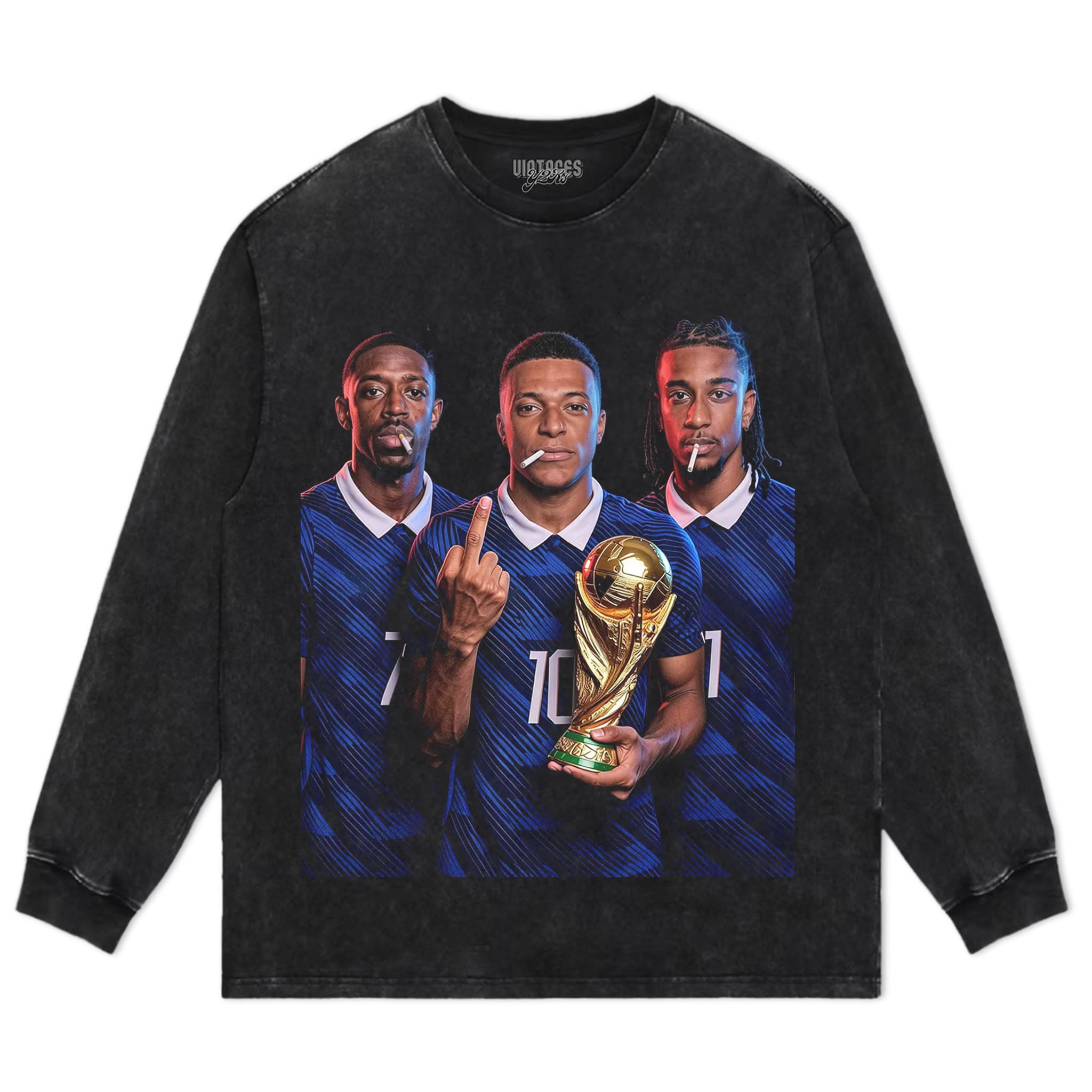 OUSMANE DEMBÉLÉ & KYLIAN MBAPPÉ & MICHAEL OLISE TANK TOP & TEE & LONG SLEEVE & LAYERED LS & HOODIE