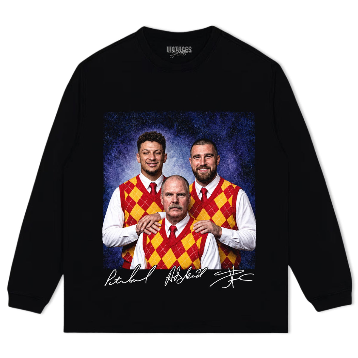 PATRICK MAHOMES & REID & TRAVIS KELCE TANK TOP & TEE & LONG SLEEVE & LAYERED LS & HOODIE