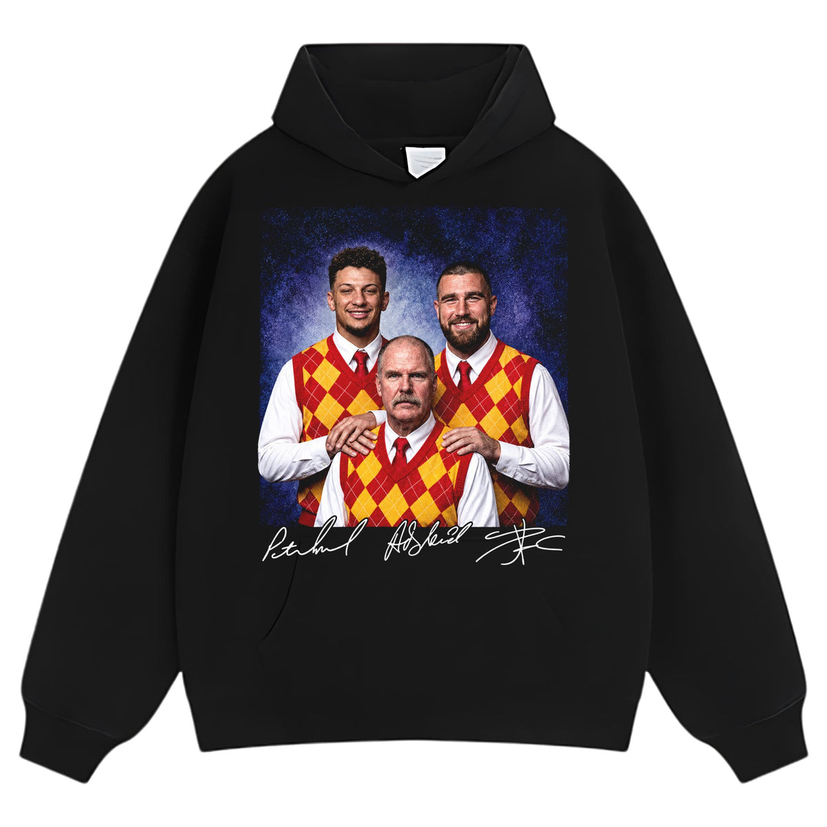 PATRICK MAHOMES & REID & TRAVIS KELCE TANK TOP & TEE & LONG SLEEVE & LAYERED LS & HOODIE
