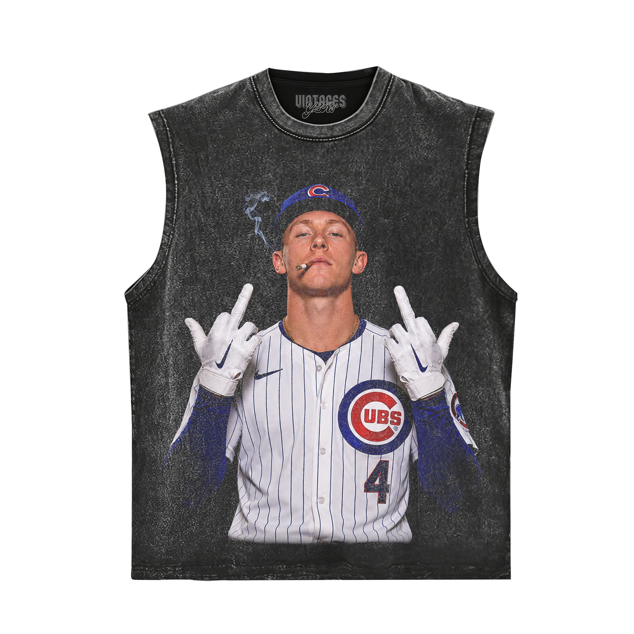 PETE CROW-ARMSTRONG - THE MIDDLE FINGER MEME V2 TANK TOP & TEE & LONG SLEEVE & LAYERED LS & HOODIE