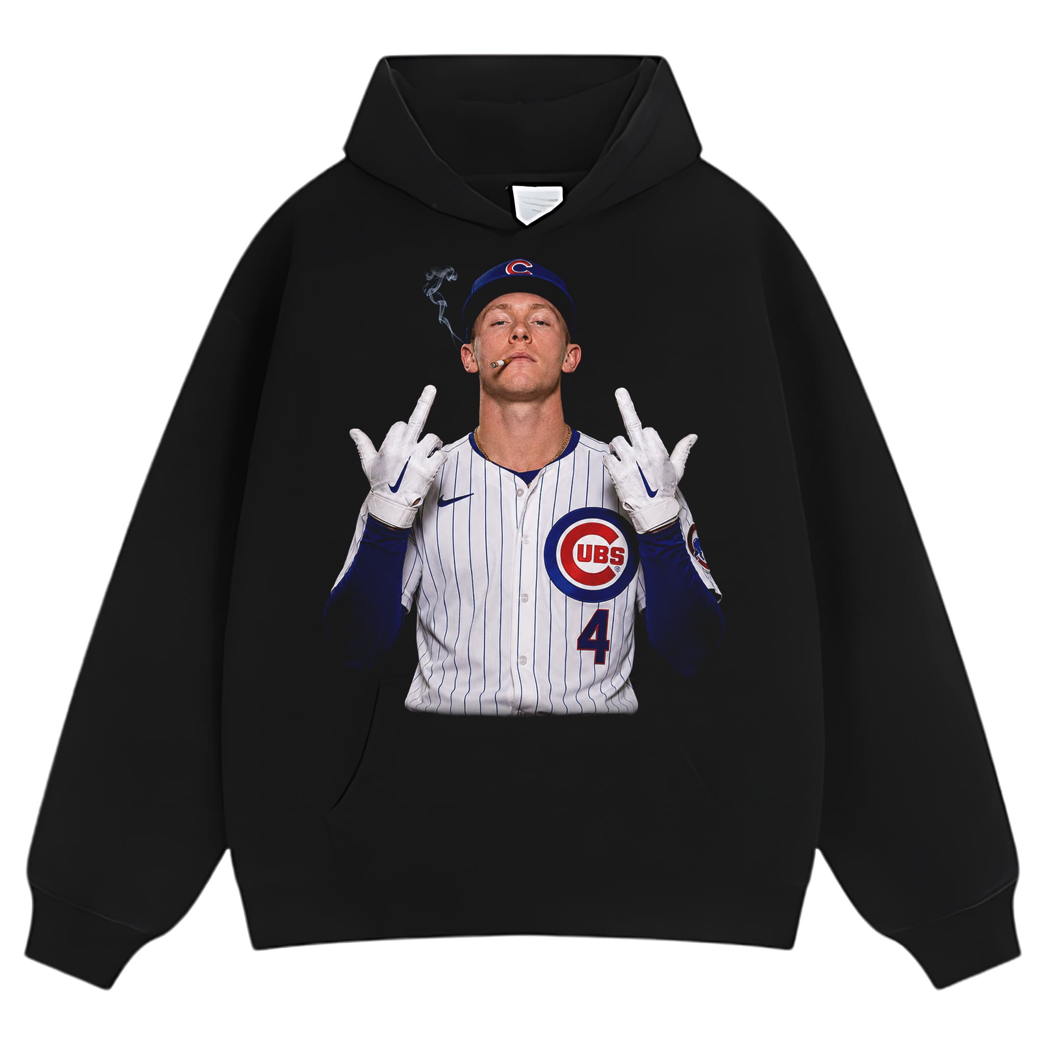 PETE CROW-ARMSTRONG - THE MIDDLE FINGER MEME V2 TANK TOP & TEE & LONG SLEEVE & LAYERED LS & HOODIE