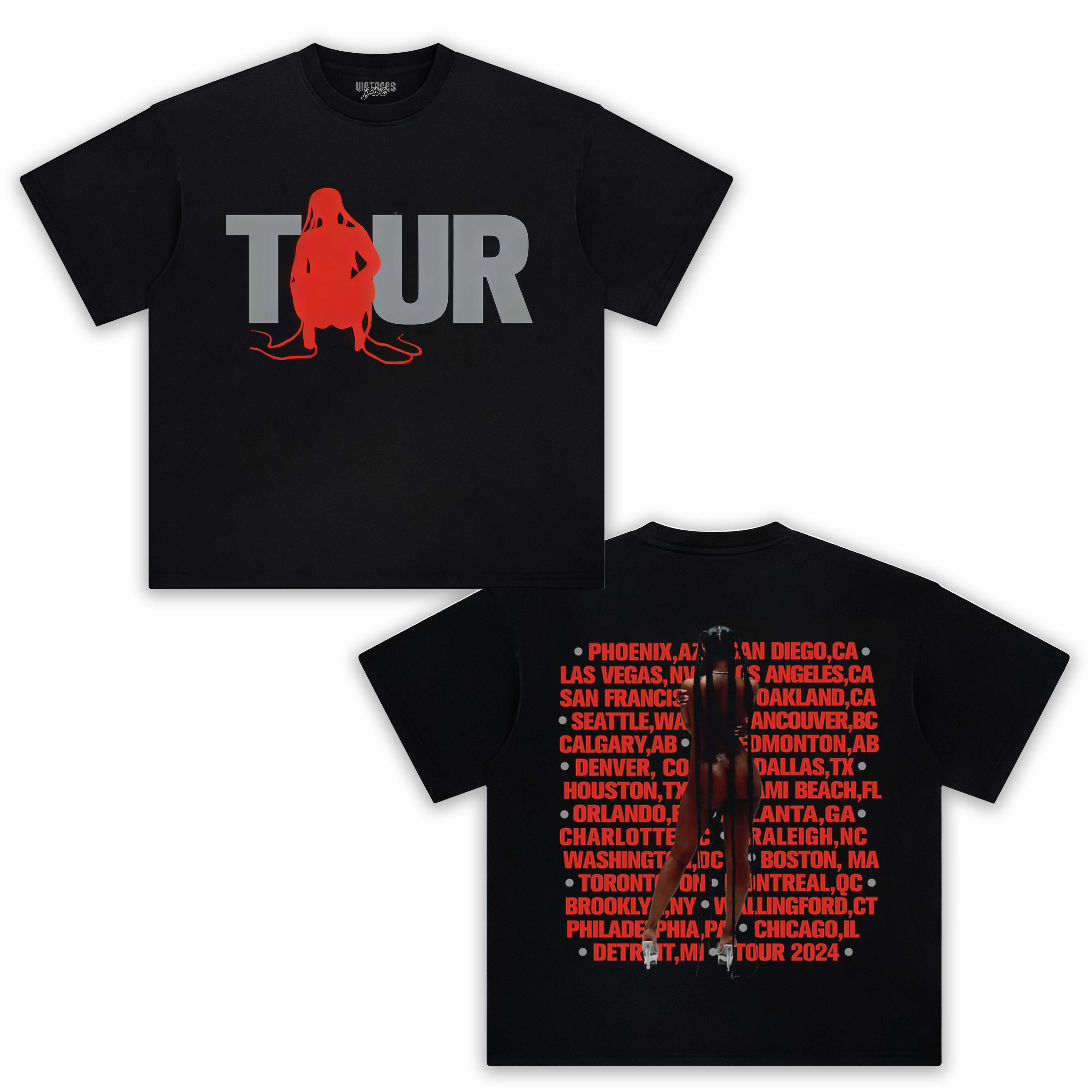 PARTYNEXTDOOR & PND TOUR HOODIE TEE & LS & HOODIE