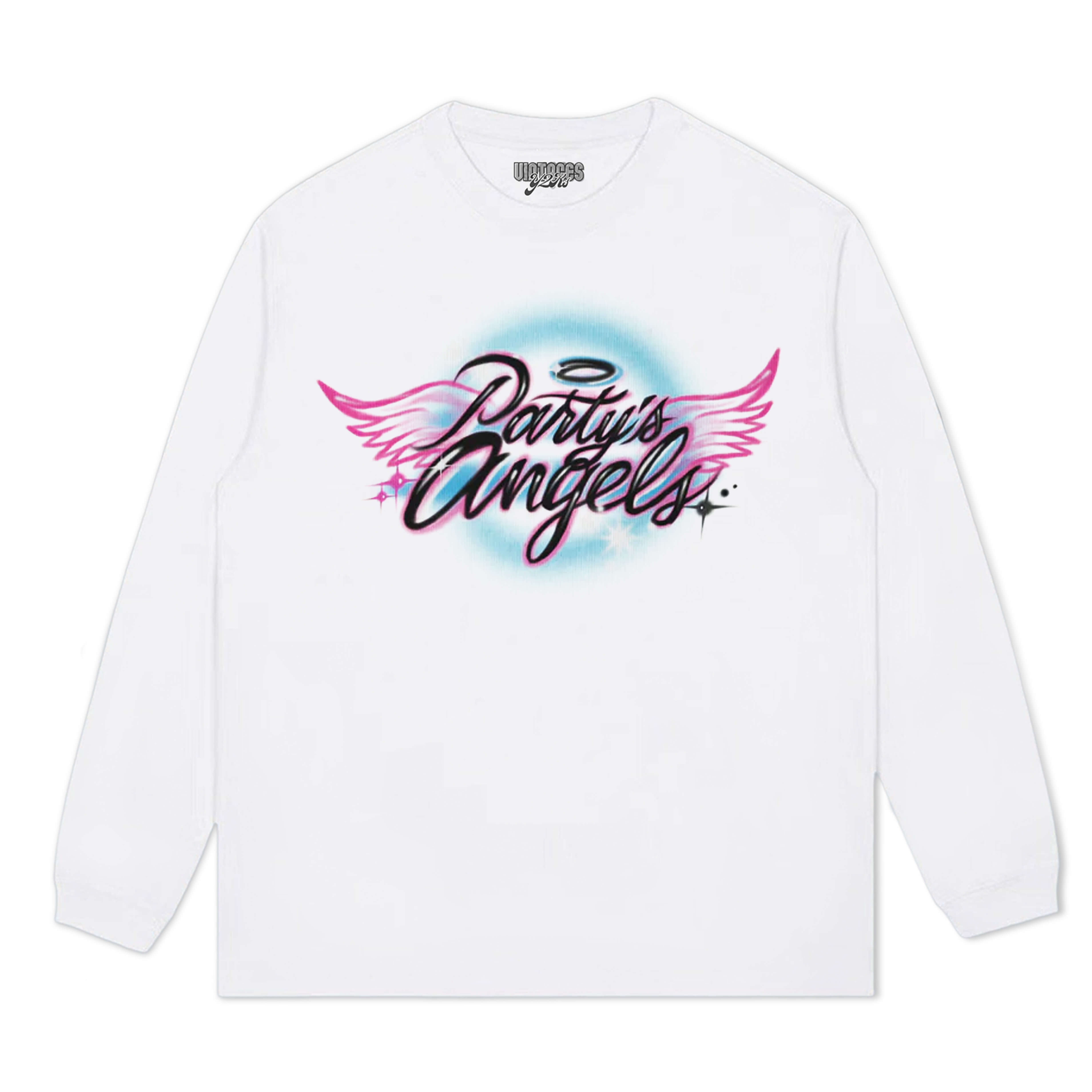 PARTY'S ANGELS WINGS TANK TEE & LS & HOODIE