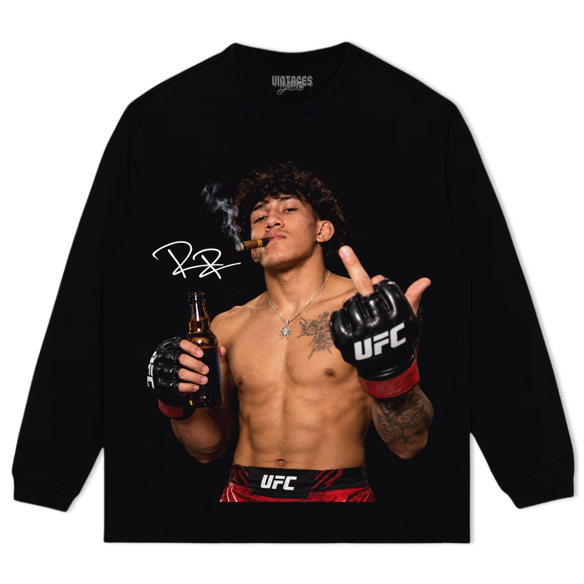 RAÚL ROSAS JR. MIDDLE FINGER TANK TOP & TEE & LONG SLEEVE & LAYERED LS & HOODIE