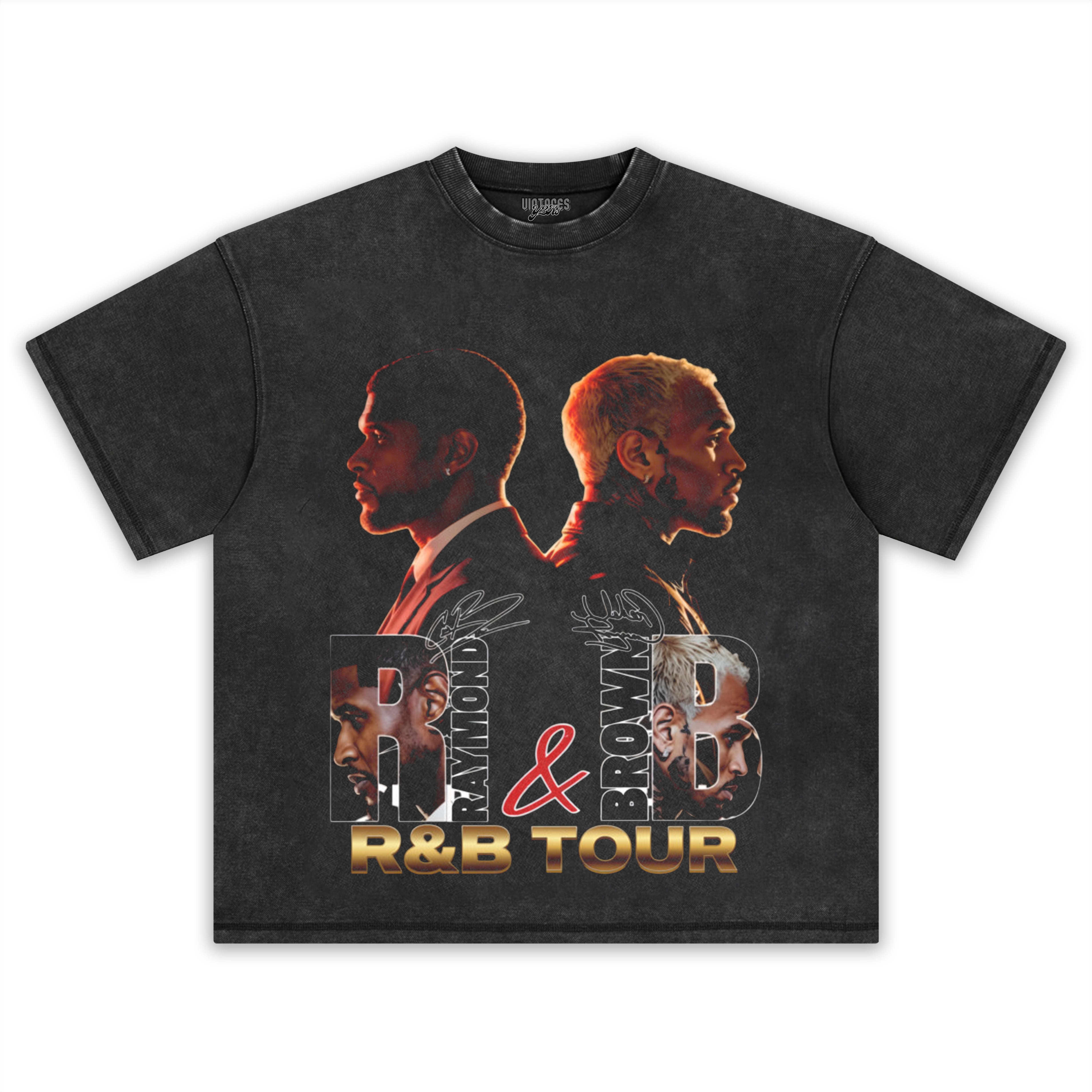 RAYMOND & CHRIS BROWN R&B TOUR 2026 TANK TOP & TEE & LONG SLEEVE & LAYERED LS & HOODIE