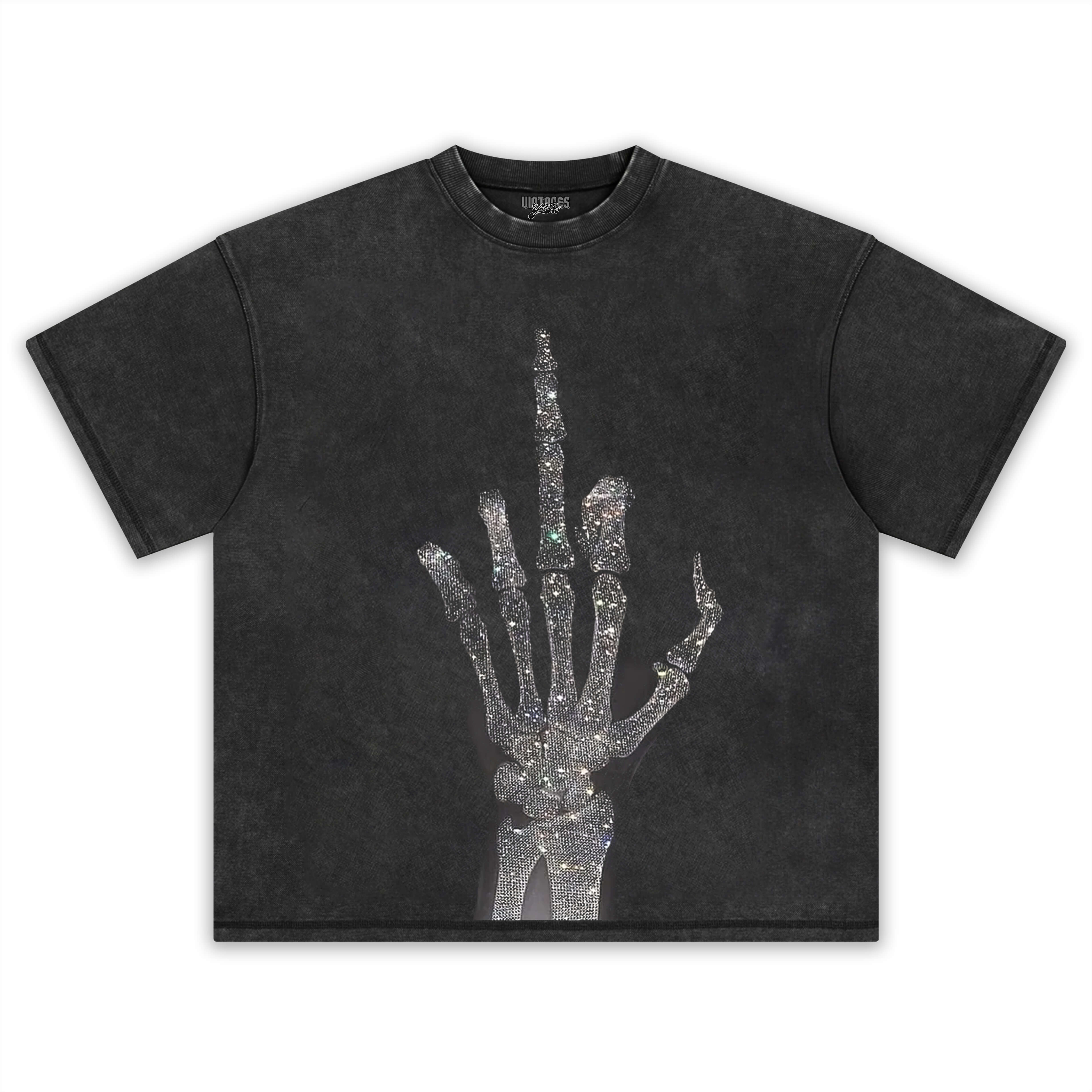 RETRO STREET STYLE & MIDDLE FINGER TEE