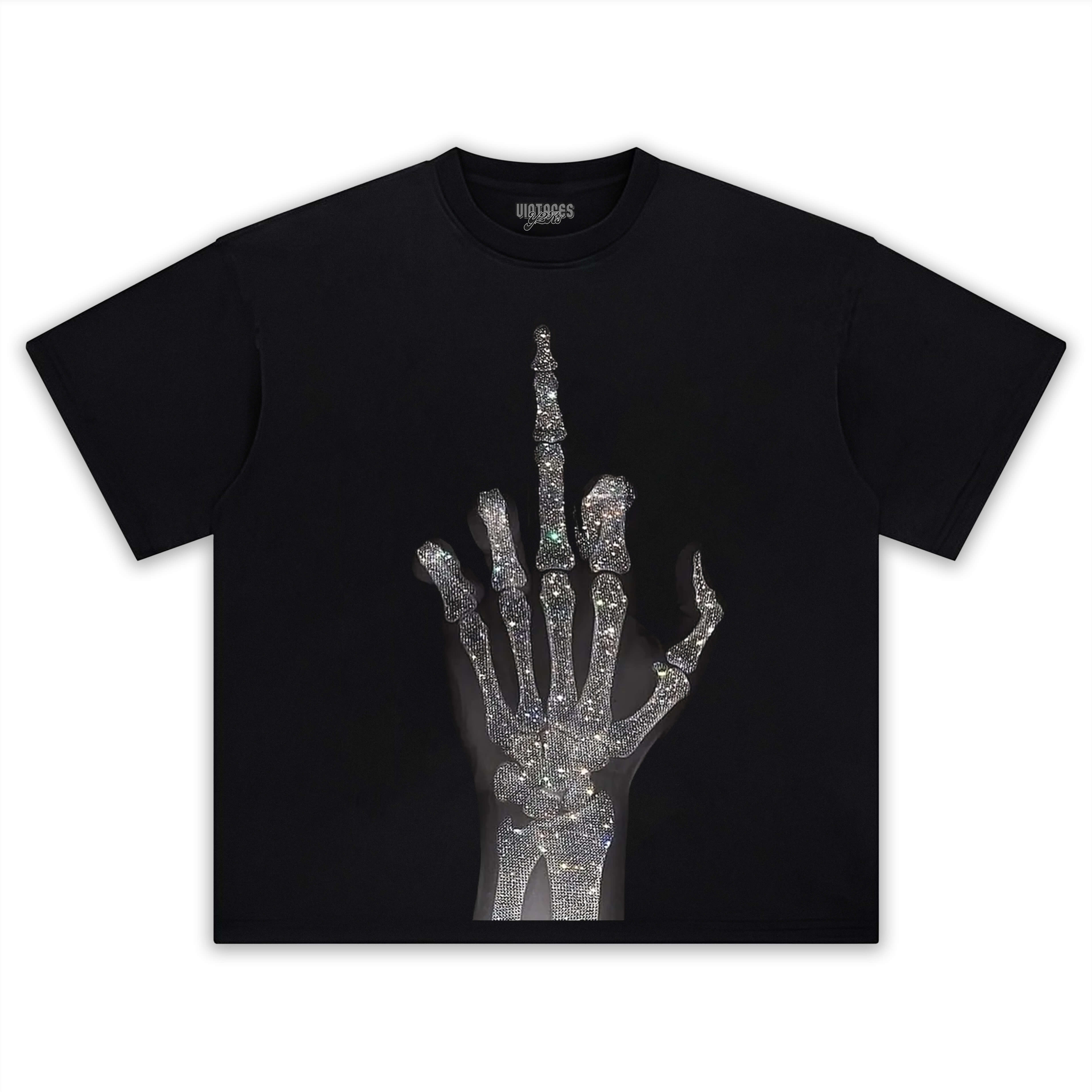 RETRO STREET STYLE & MIDDLE FINGER TEE