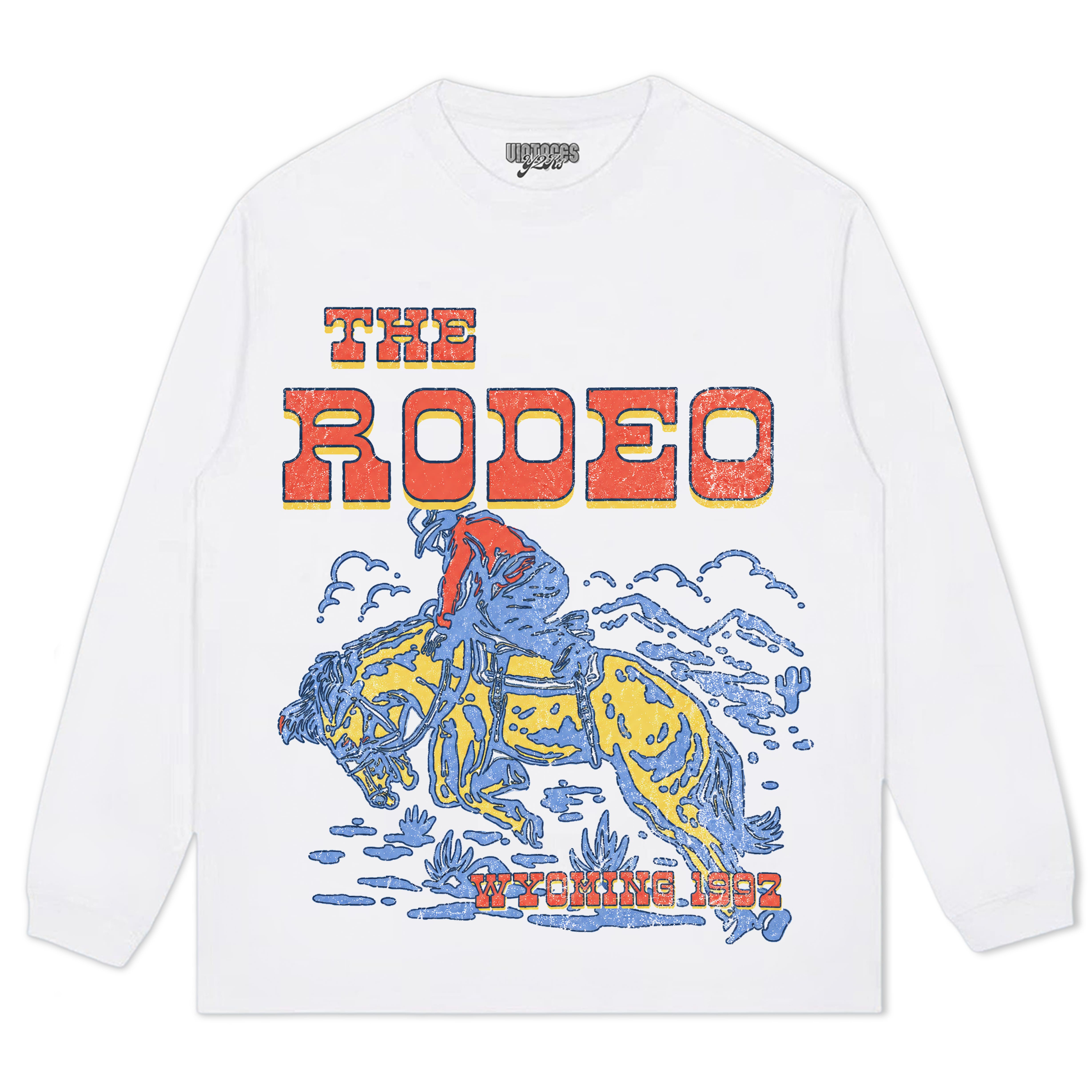 RETRO COWBOY RODEO SHIRT WESTERN TANK TOP & TEE & LONG SLEEVE & LAYERED LS & HOODIE