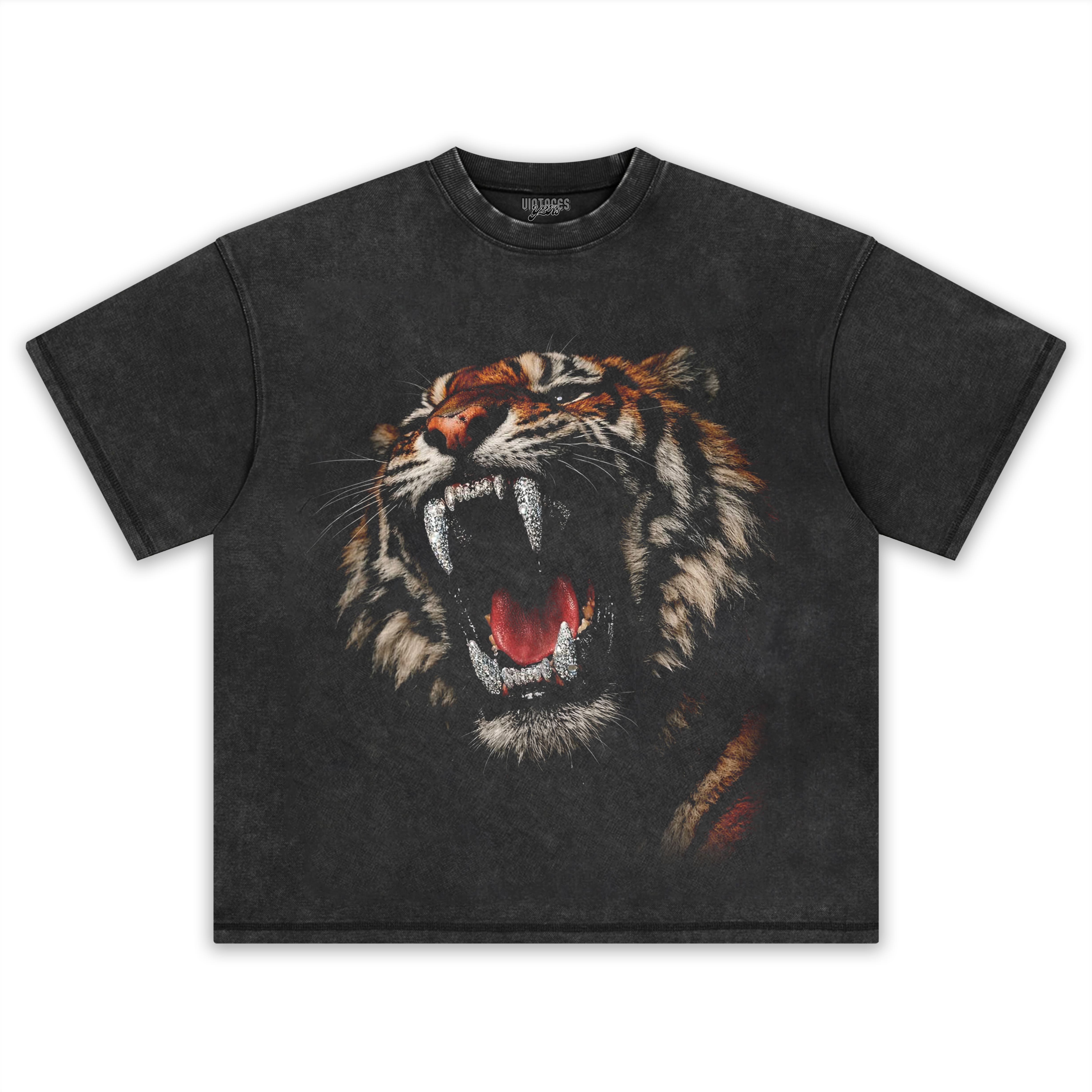 RETRO STREET STYLE & DARK TIGER TANK TOP & TEE & LONG SLEEVE & LAYERED LS & HOODIE