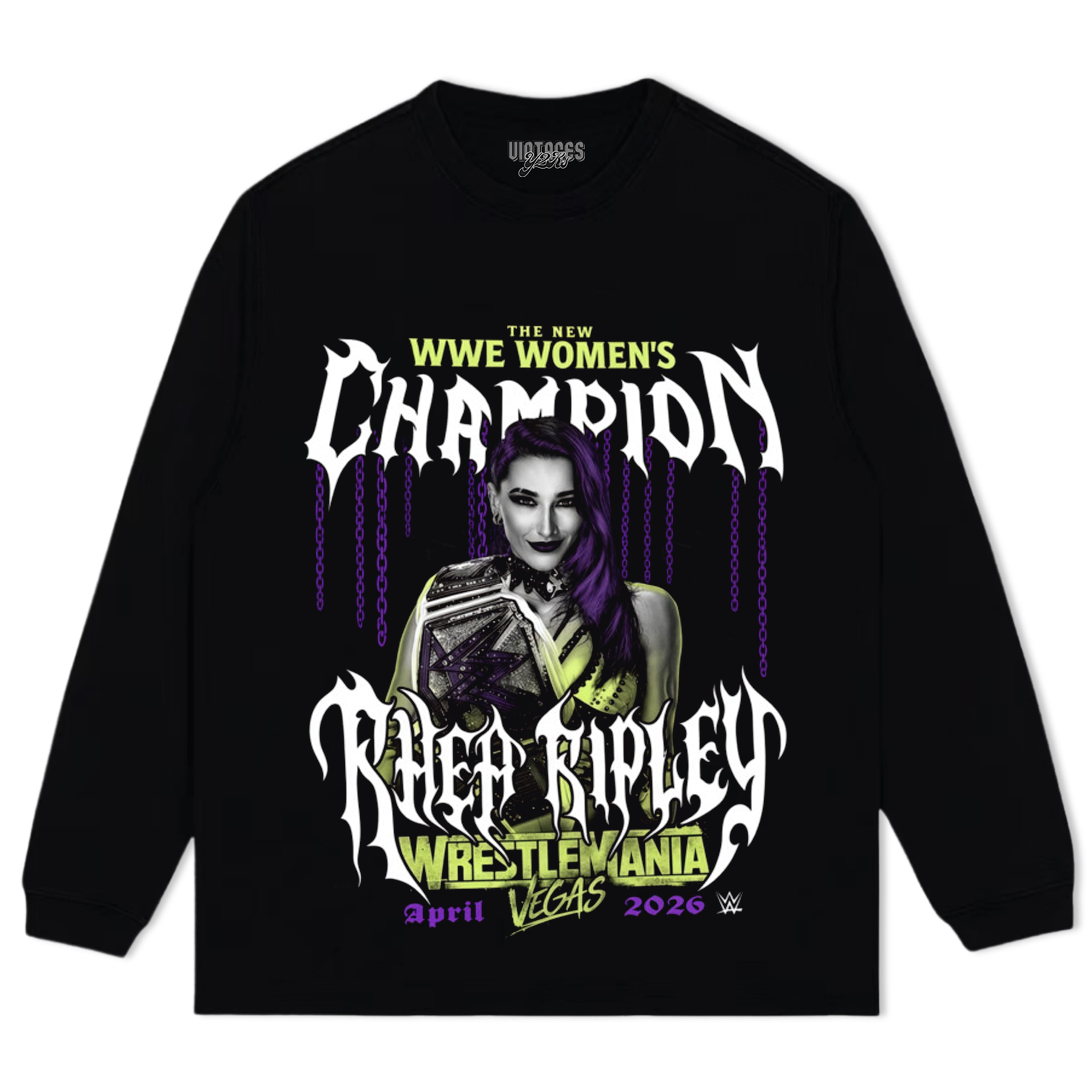 RHEA RIPLEY WRESTLEMANIA 42 WINNER TANK TOP & TEE & LONG SLEEVE & LAYERED LS & HOODIE