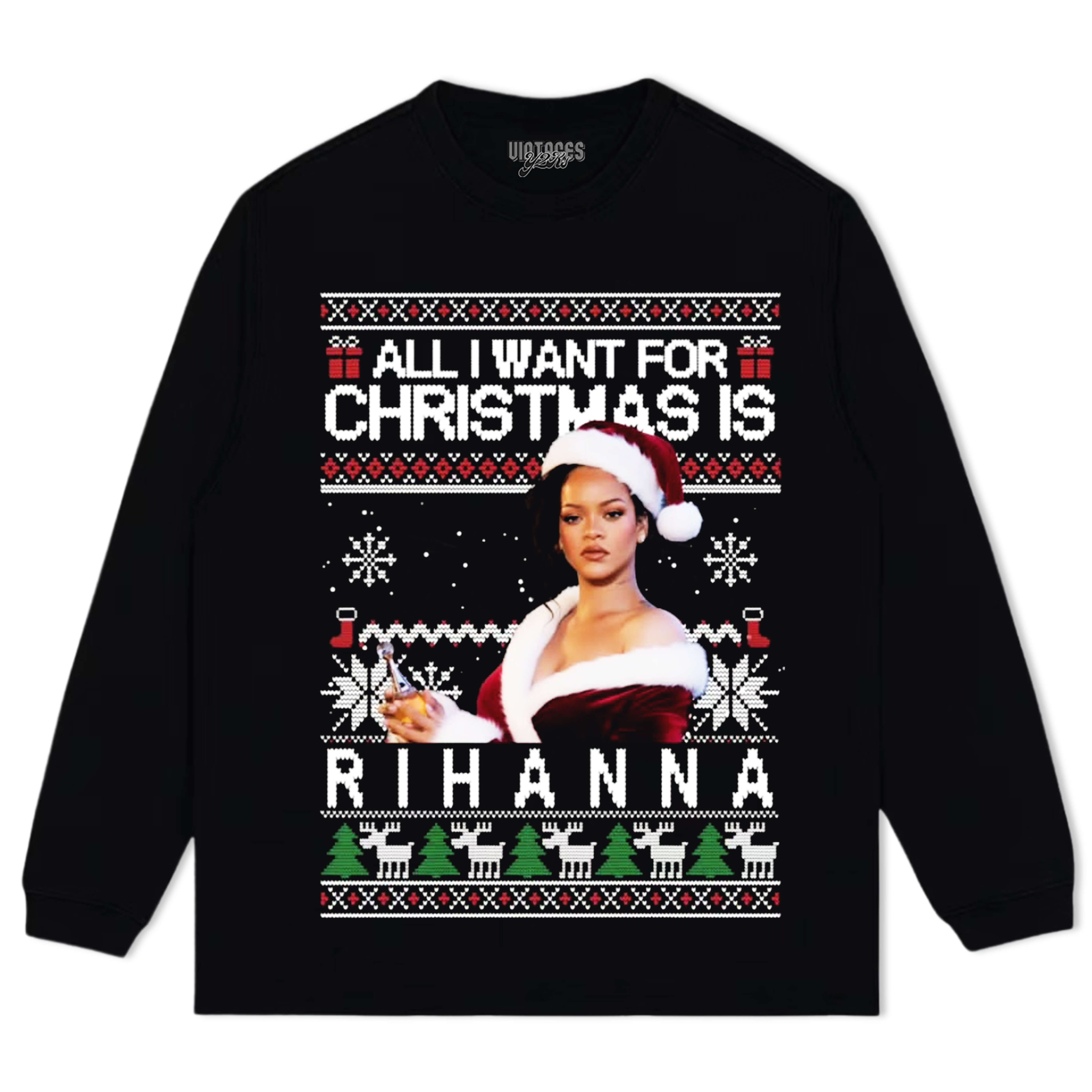 RIHANNA CHRISTMAS STYLES TEE & LS & HOODIE