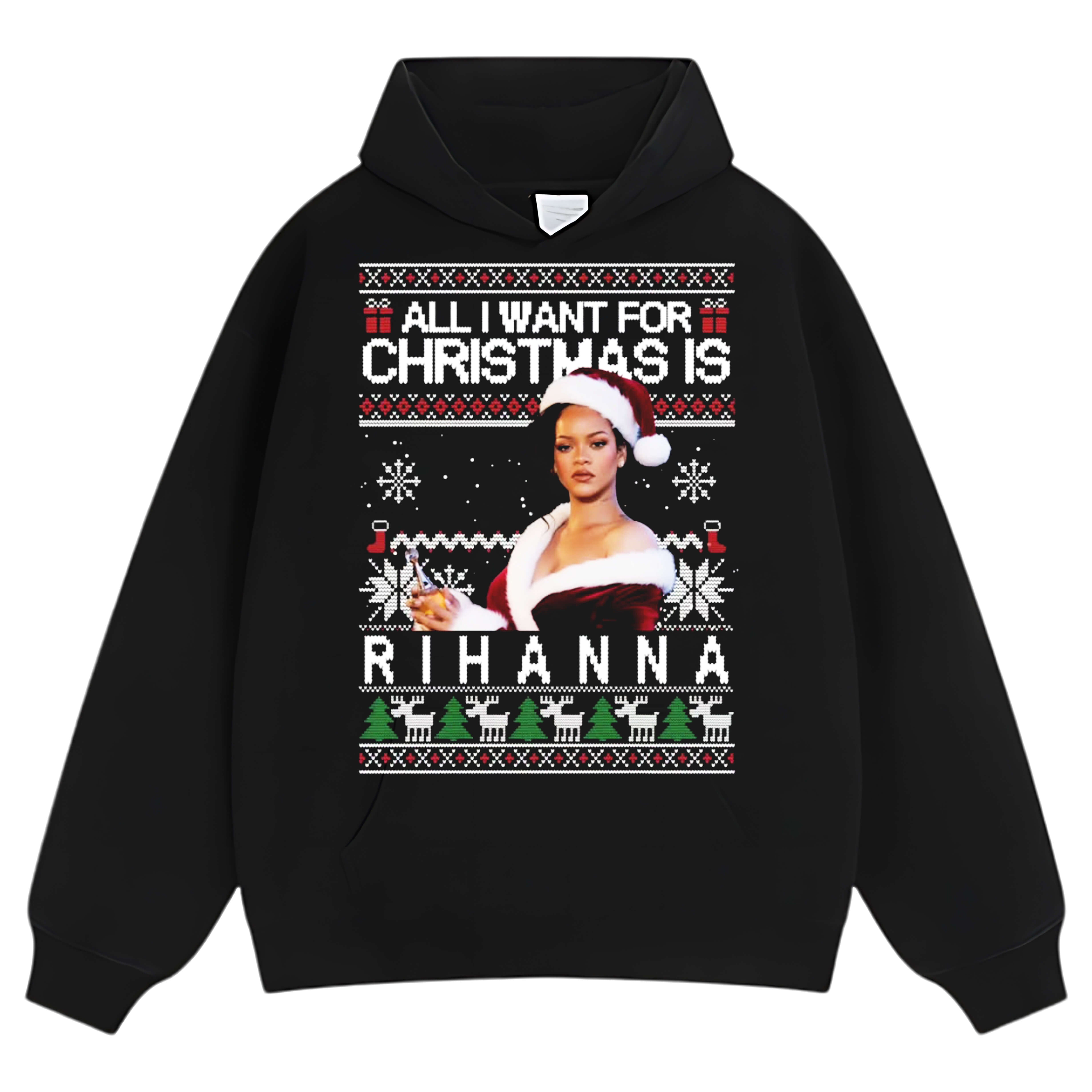 RIHANNA CHRISTMAS STYLES TEE & LS & HOODIE