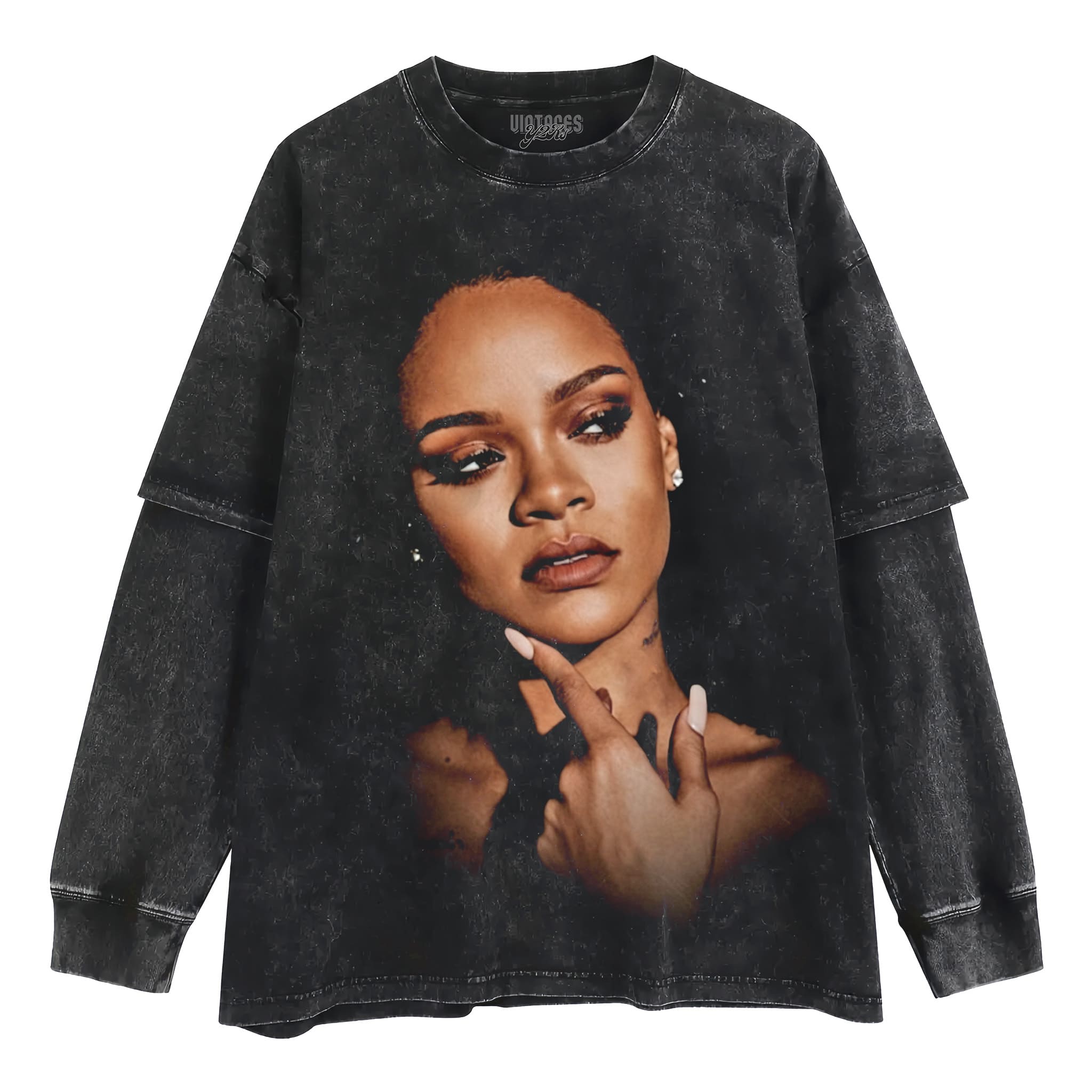 RIHANNA GLAMOROUS PORTRAIT TANK TOP & TEE & LONG SLEEVE & LAYERED LS & HOODIE