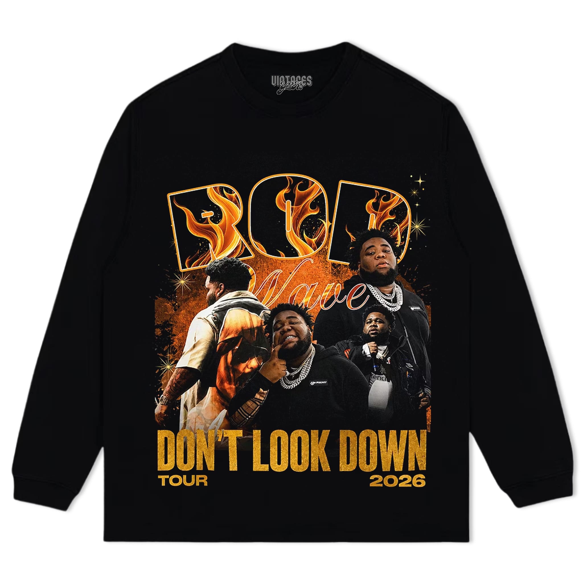 ROD WAVE & DON'T LOOK DOWN 2026 TOUR TANK TOP & TEE & LONG SLEEVE & LAYERED LS & HOODIE