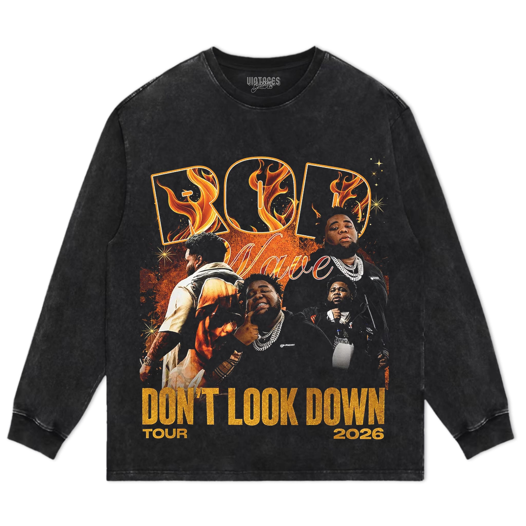 ROD WAVE & DON'T LOOK DOWN 2026 TOUR TANK TOP & TEE & LONG SLEEVE & LAYERED LS & HOODIE