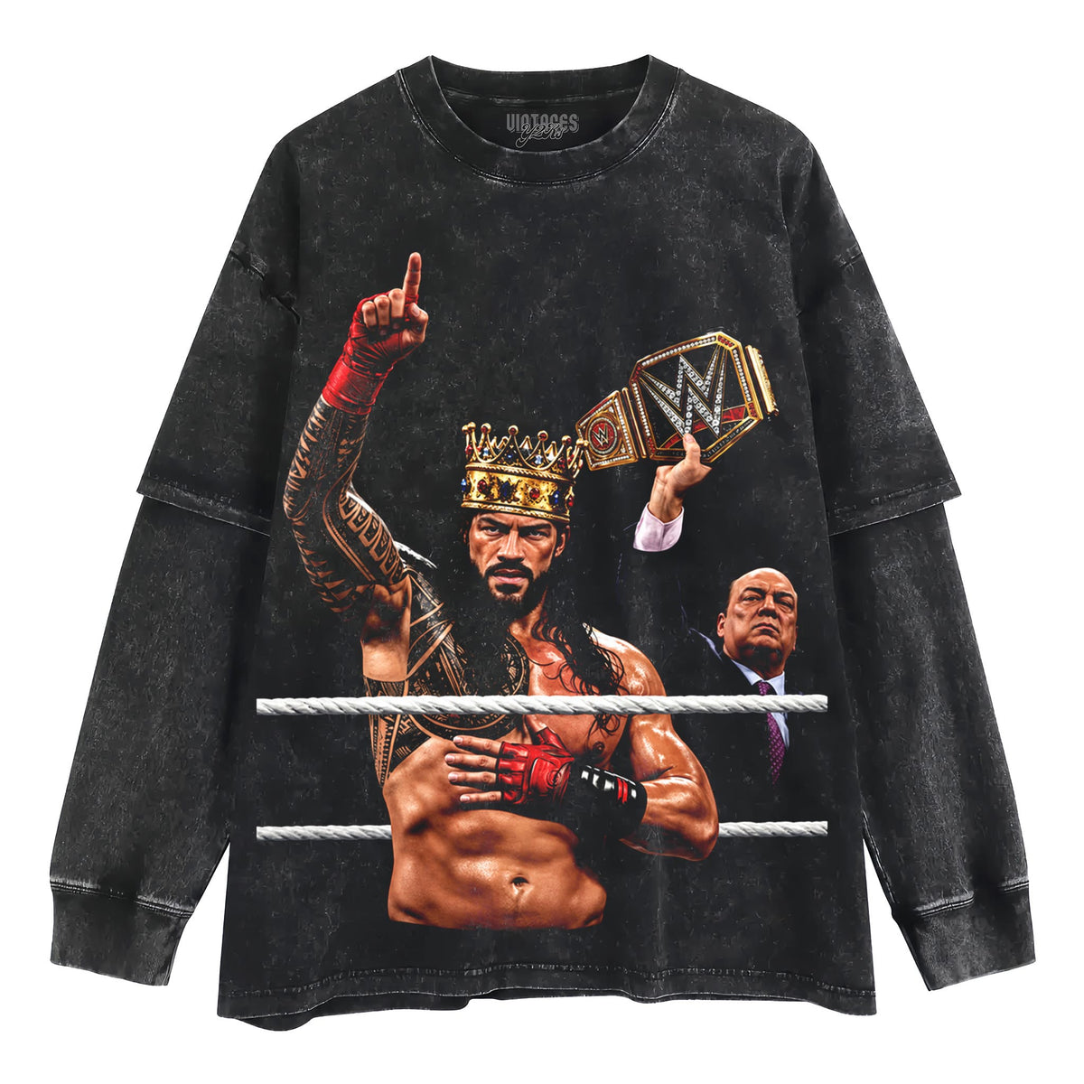 ROMAN REIGNS CHIEF VINTAGEE TANK TOP & TEE & LONG SLEEVE & LAYERED LS & HOODIE
