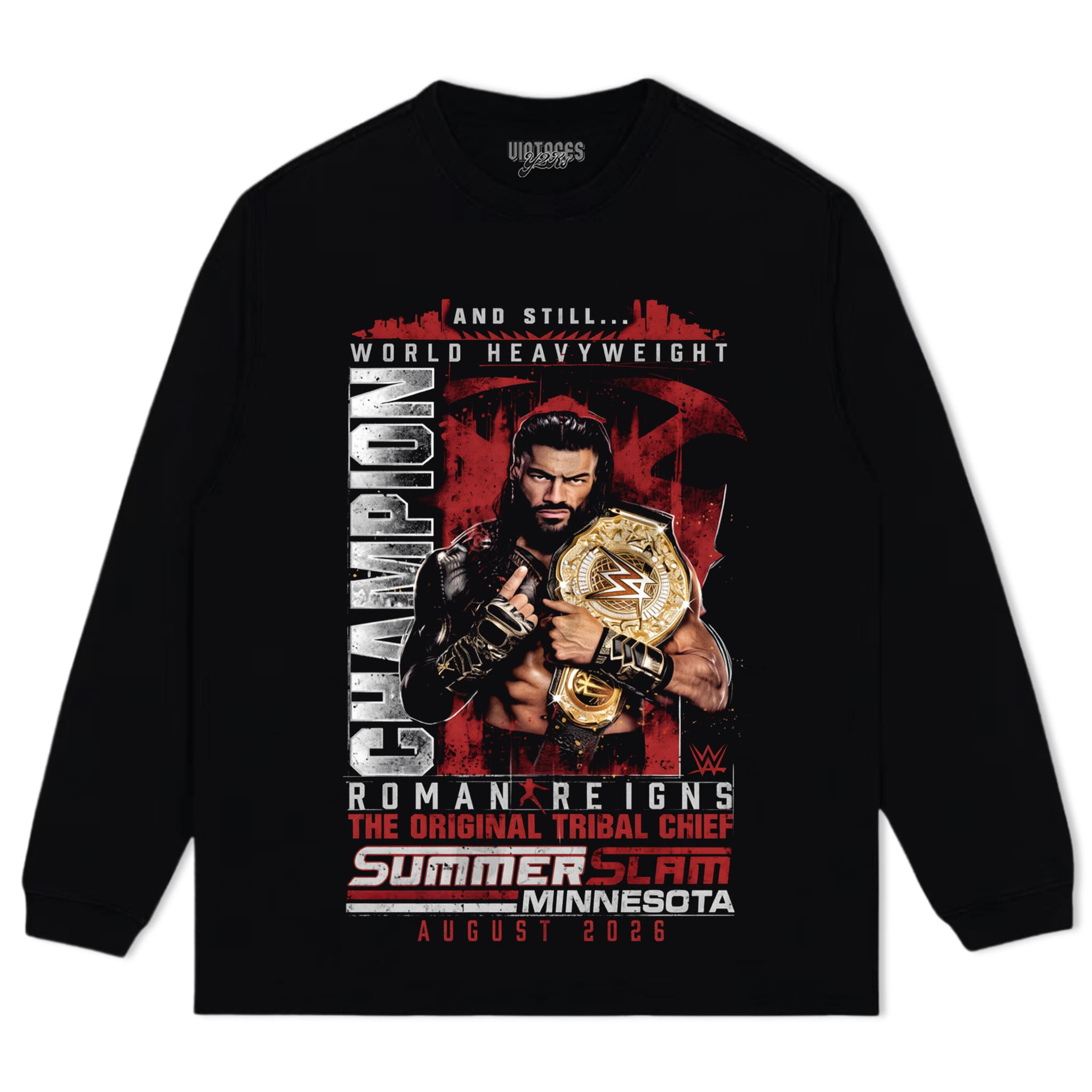ROMAN REIGNS SUMMERSLAM 2026 TANK TOP & TEE & LONG SLEEVE & LAYERED LS & HOODIE