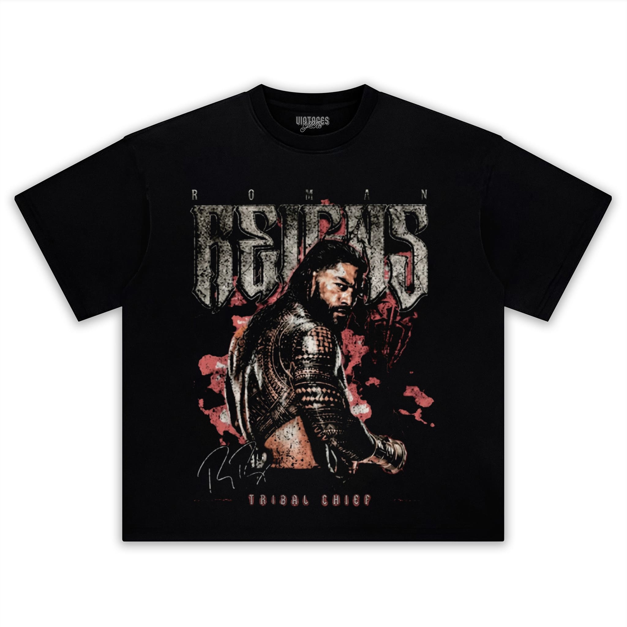 ROMAN REIGNS TRIBAL CHIEF VINTAGE WRESTLING TANK TOP & TEE & LONG SLEEVE & LAYERED LS & HOODIE
