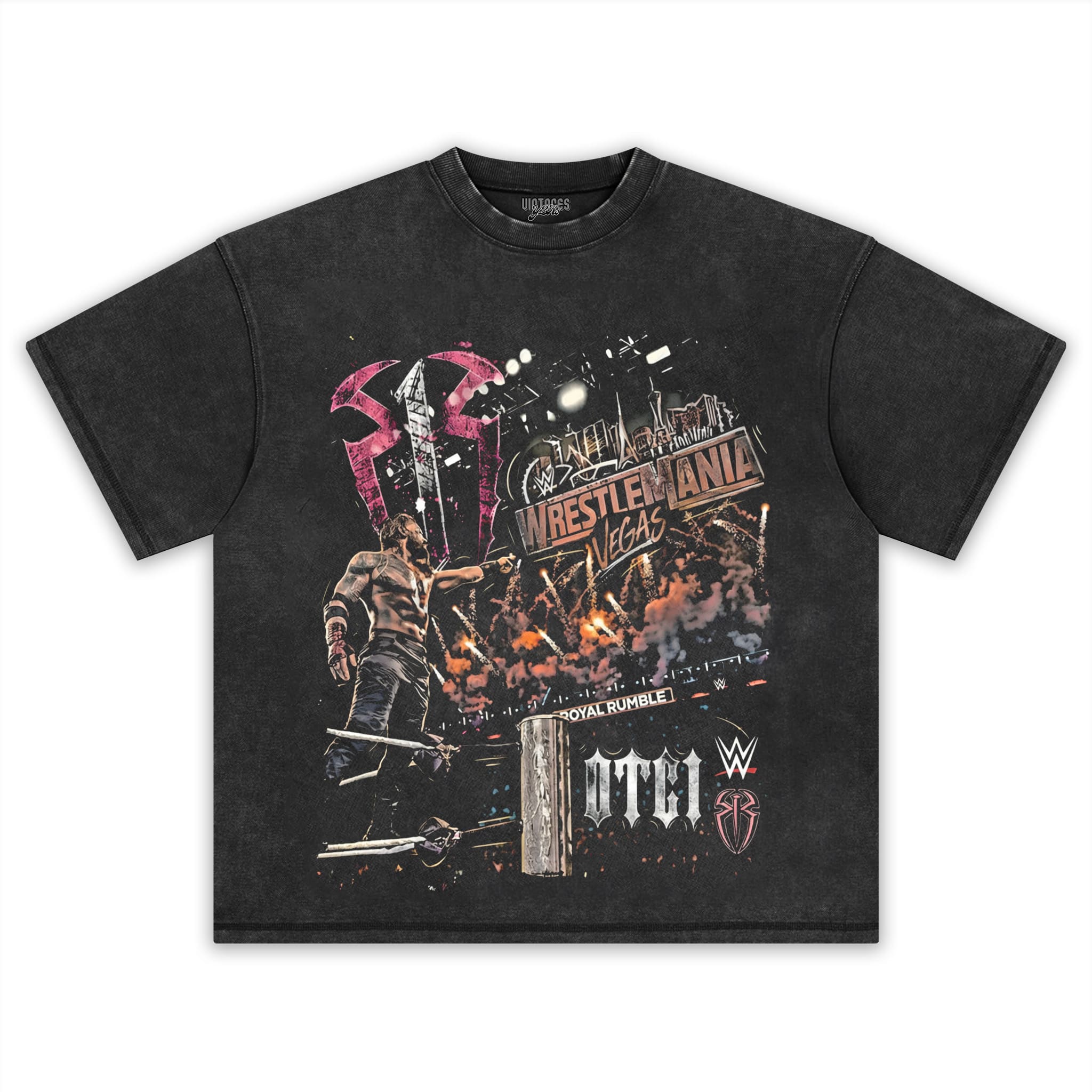 ROMAN REIGNS WRESTLEMANIA WWE PRO WRESTLING TANK TOP & TEE & LONG SLEEVE & LAYERED LS & HOODIE
