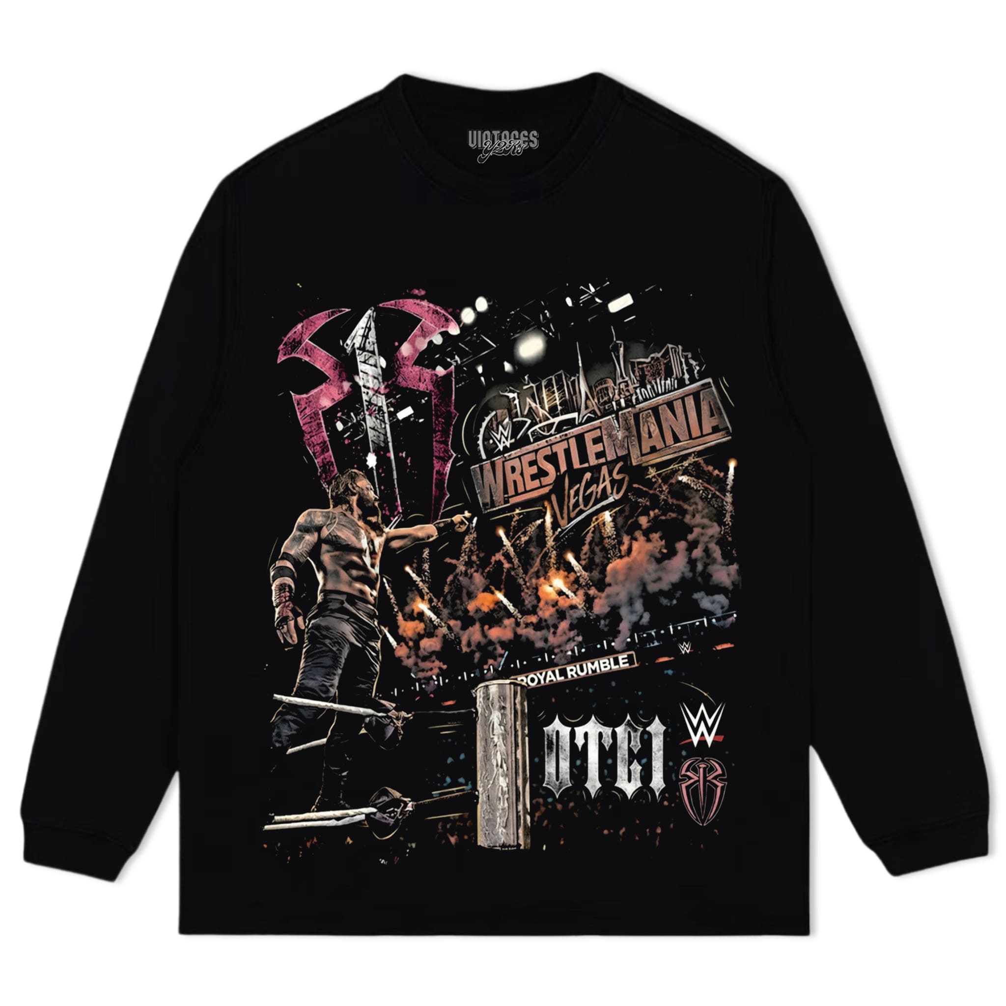 ROMAN REIGNS WRESTLEMANIA WWE PRO WRESTLING TANK TOP & TEE & LONG SLEEVE & LAYERED LS & HOODIE