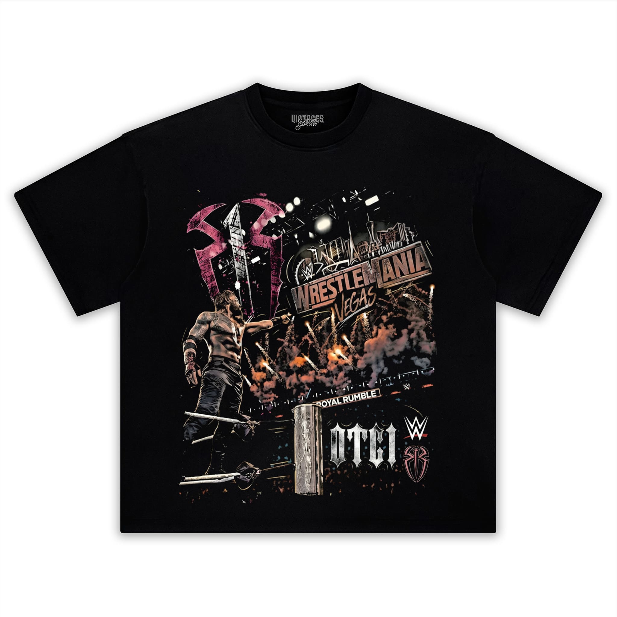 ROMAN REIGNS WRESTLEMANIA WWE PRO WRESTLING TANK TOP & TEE & LONG SLEEVE & LAYERED LS & HOODIE