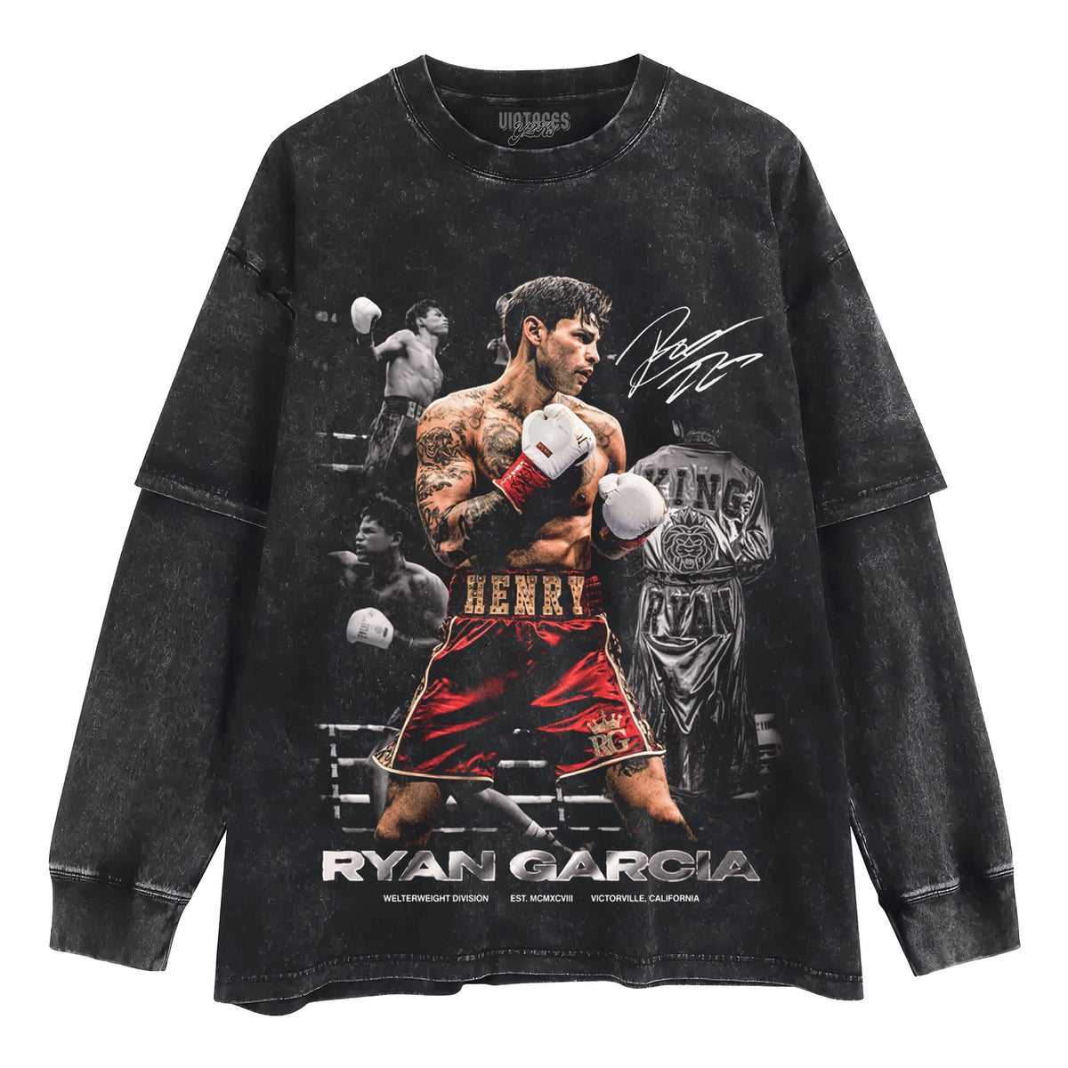 RYAN GARCIA - KING RYAN SIGNATURE TANK TOP & TEE & LONG SLEEVE & LAYERED LS & HOODIE