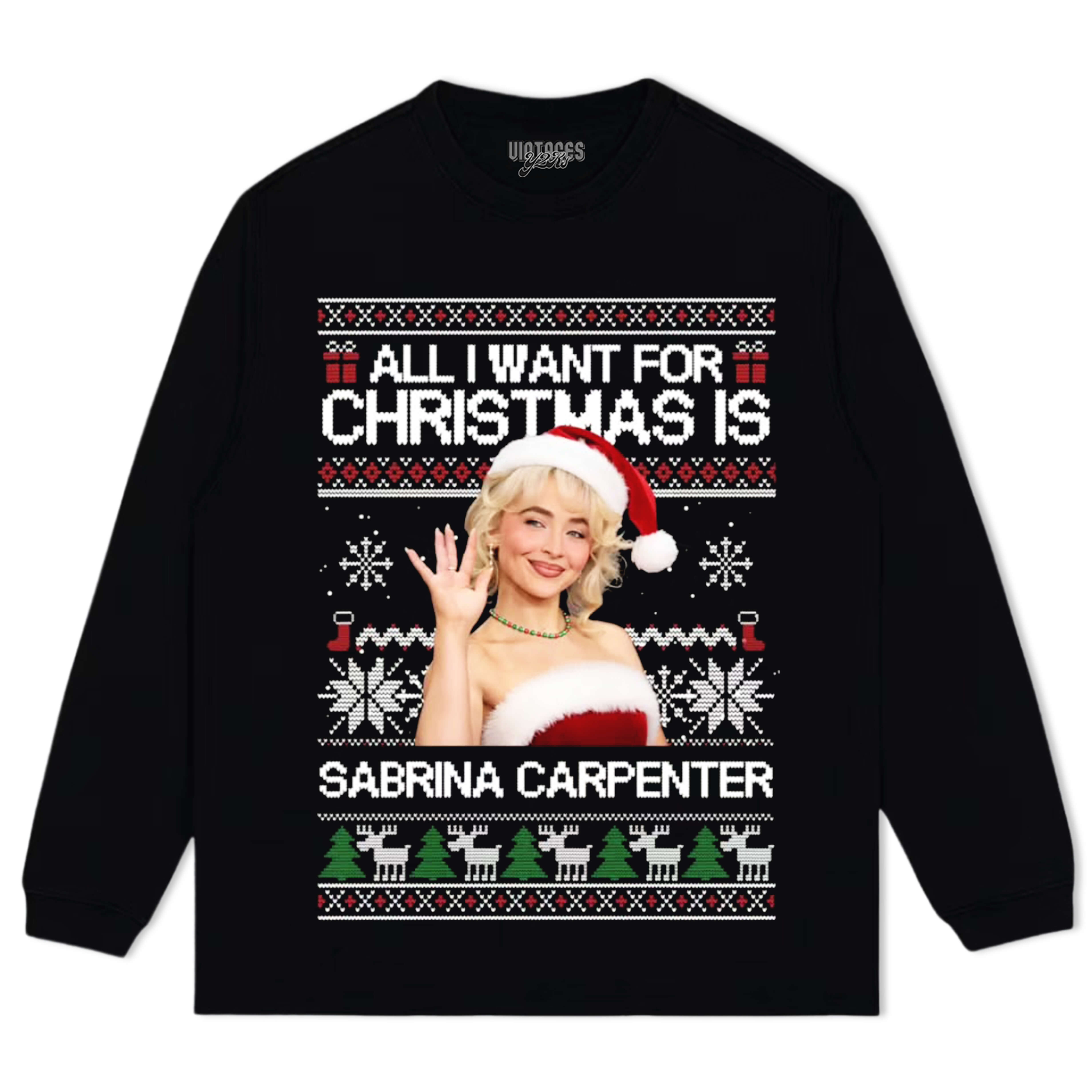 SABRINA CARPENTER CHRISTMAS STYLES TEE & LS & HOODIE