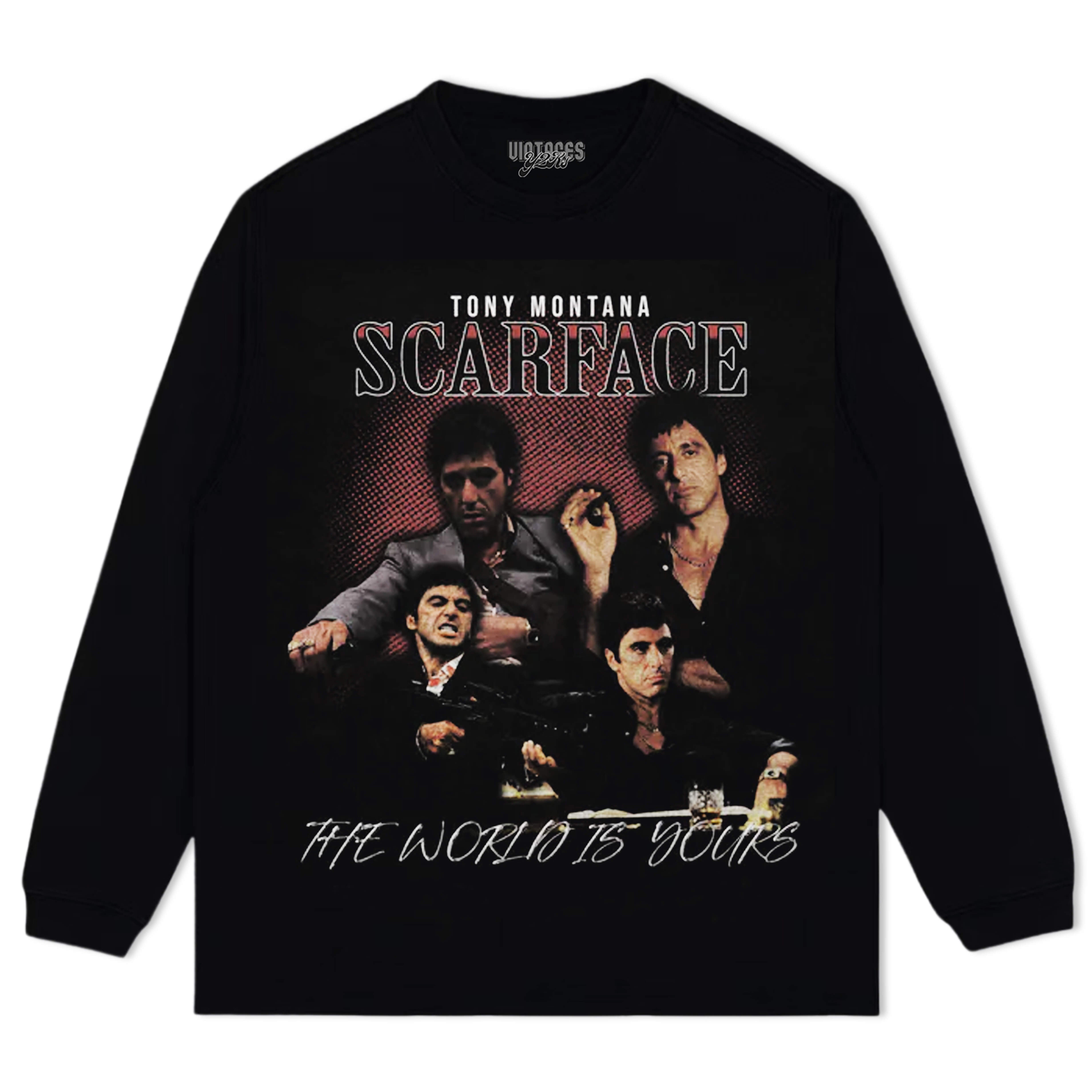 SCARFACE & THE WORLD IS YOURS V2 TEE & LS & HOODIE
