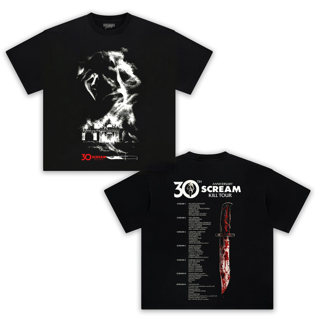 SCREAM 30TH ANNIVERSARY KILL TOUR V2 TEE