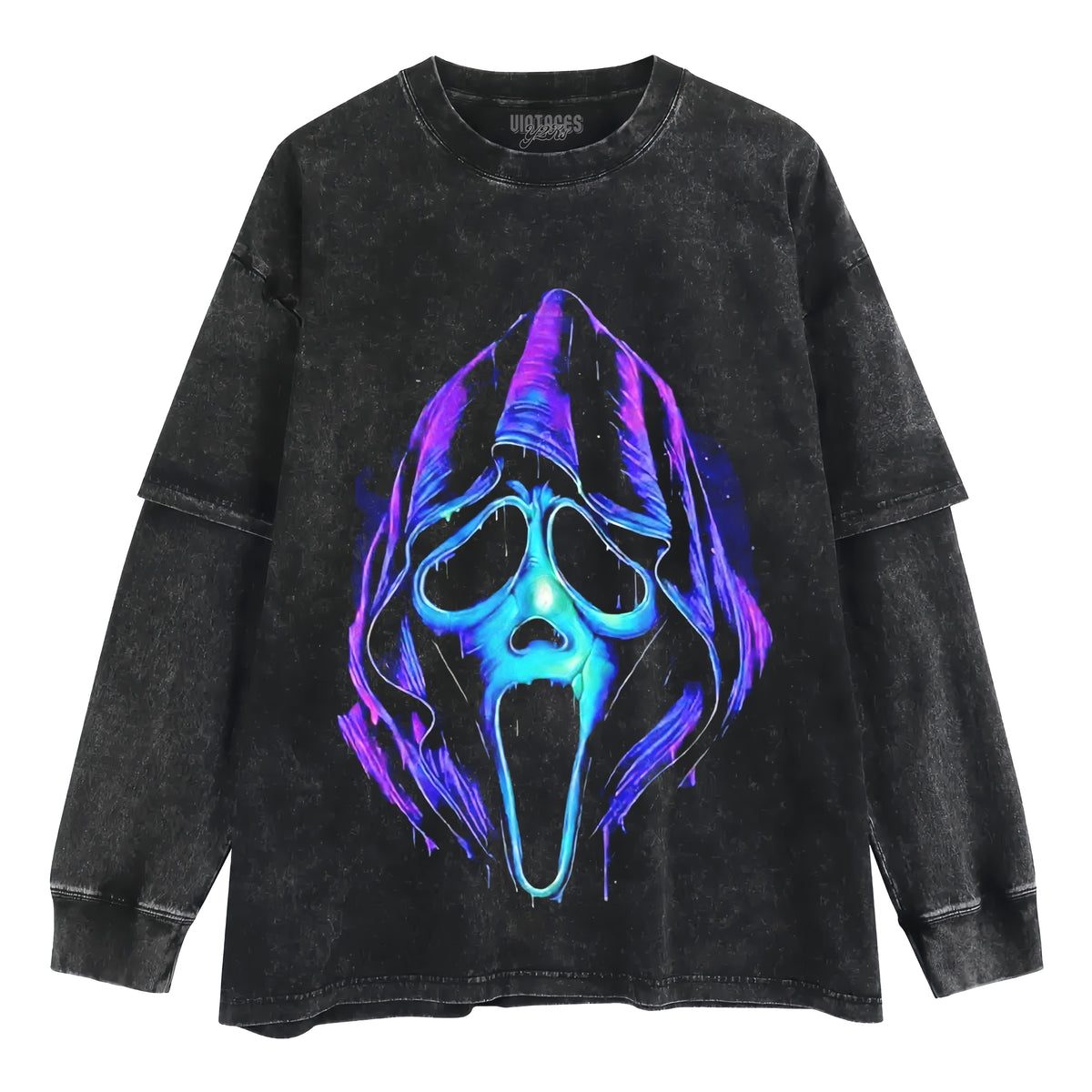 SCREAM 7 - NEON GHOSTFACE LAYERED LONG SLEEVE