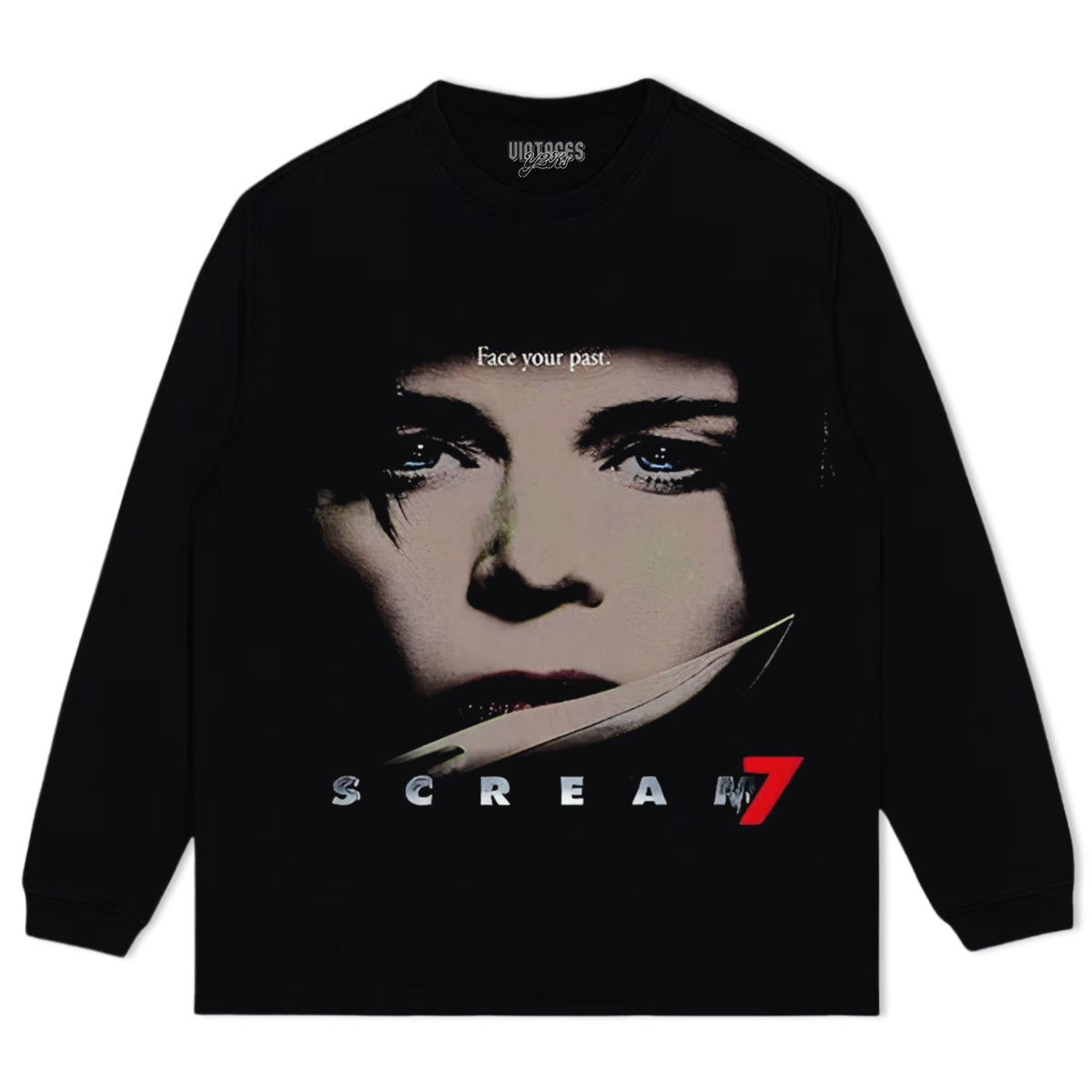 SCREAM 7 FACE YOUR PAST 2026 TEE & LS & HOODIE