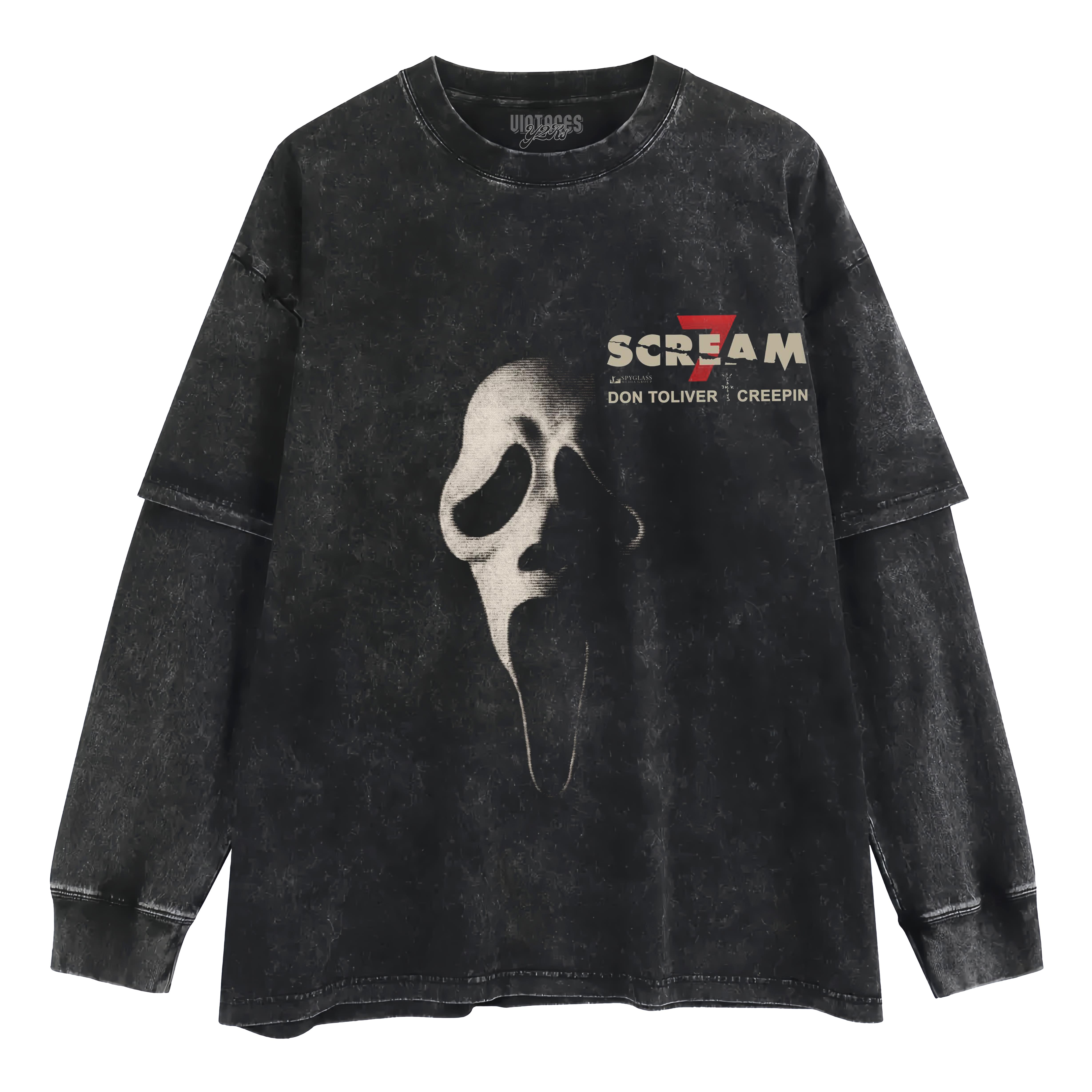 SCREAM 7 VINTAGE LAYERED LONG SLEEVE