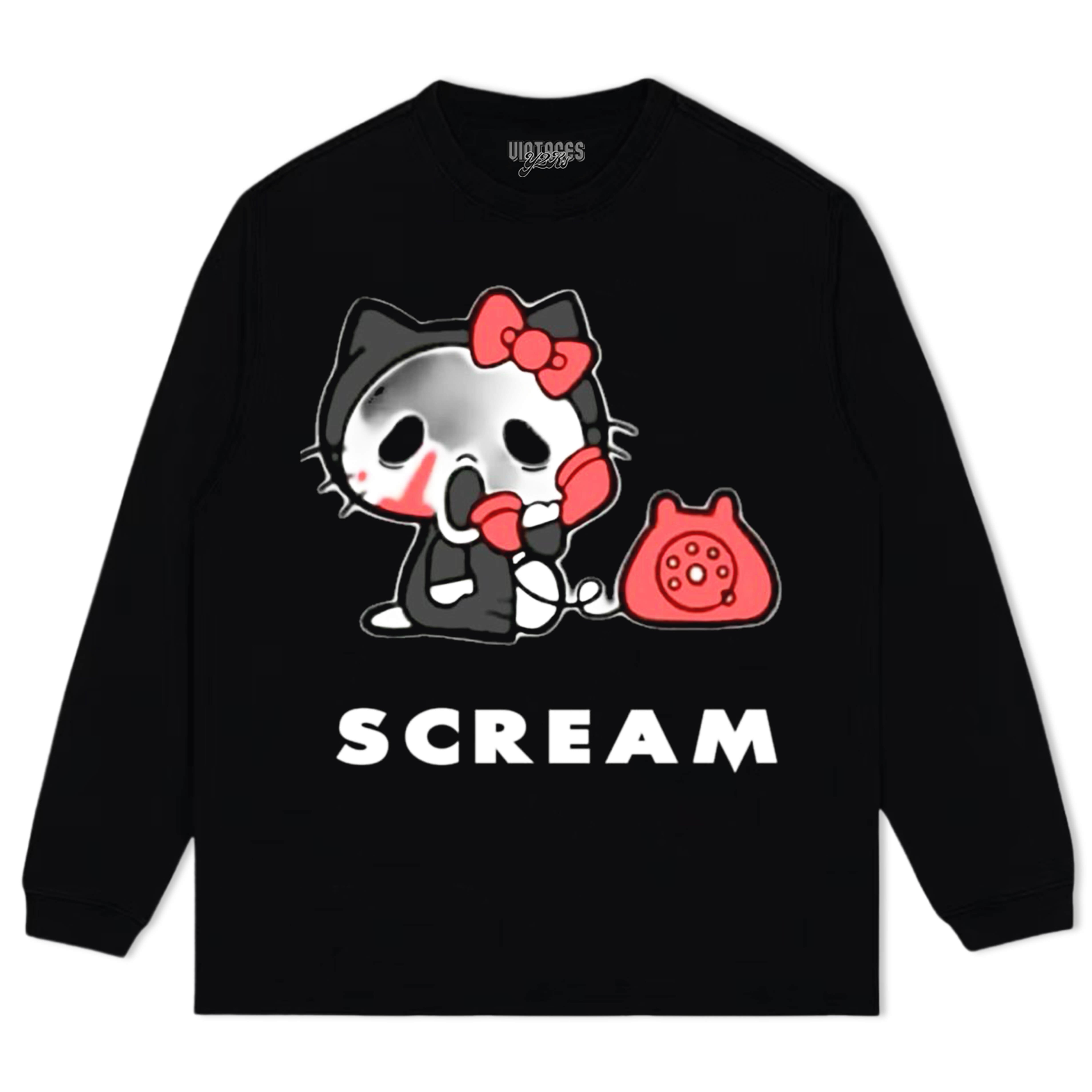 SCREAM & HELLO KITTY TEE & LS & HOODIE