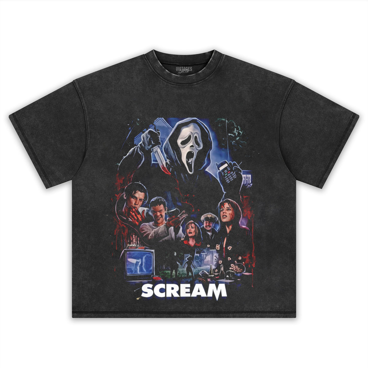 SCREAM HORROR MOVIE TEE & LS & HOODIE