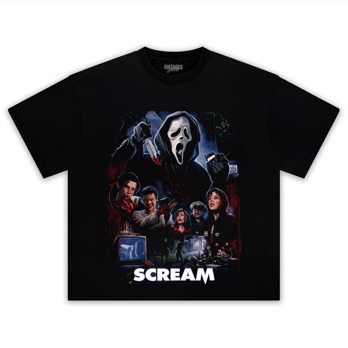 SCREAM HORROR MOVIE TEE & LS & HOODIE