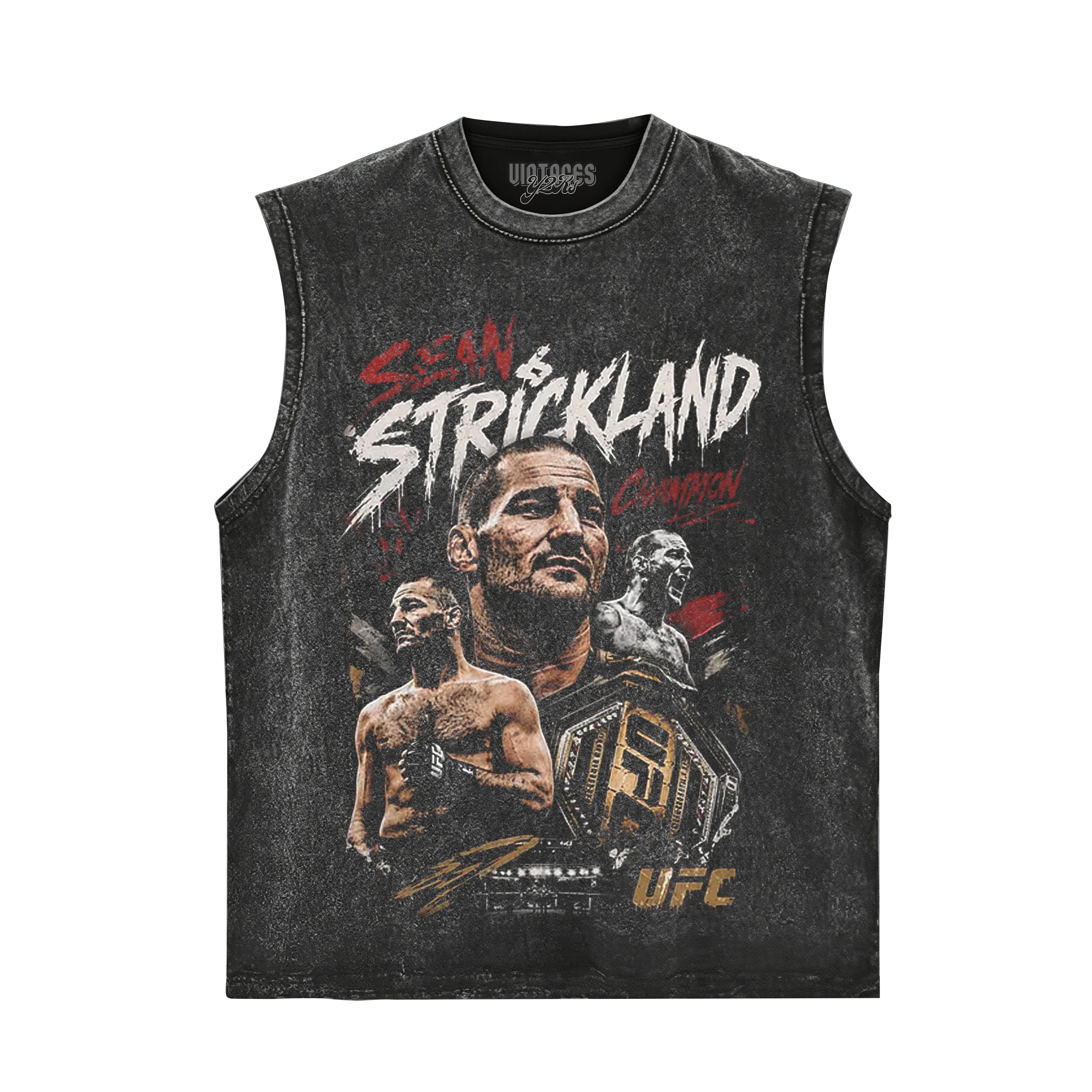 SEAN STRICKLAND CHAMPION V2 TANK TOP & TEE & LONG SLEEVE & LAYERED LS & HOODIE